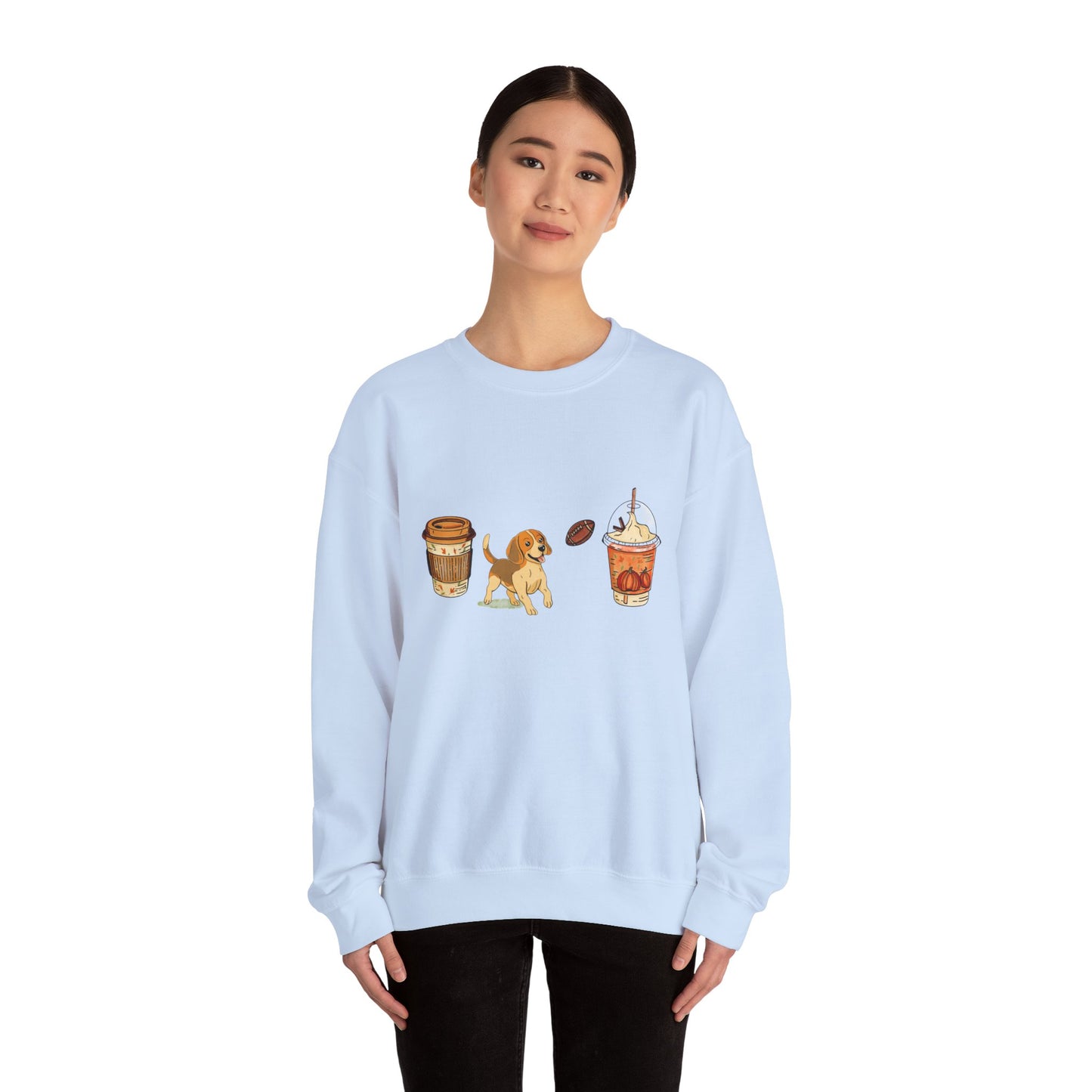 Beagle Fall Cups Unisex Heavy Blend™ Crewneck Sweatshirt