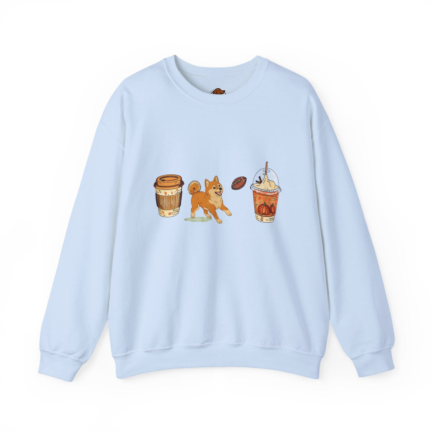 Shiba Inu Fall Cups Unisex Heavy Blend™ Crewneck Sweatshirt
