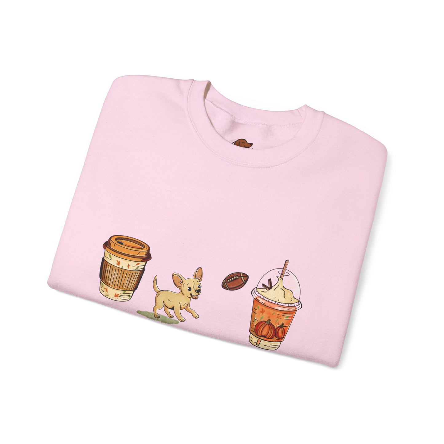 Chihuahua Fall Cups Unisex Heavy Blend™ Crewneck Sweatshirt