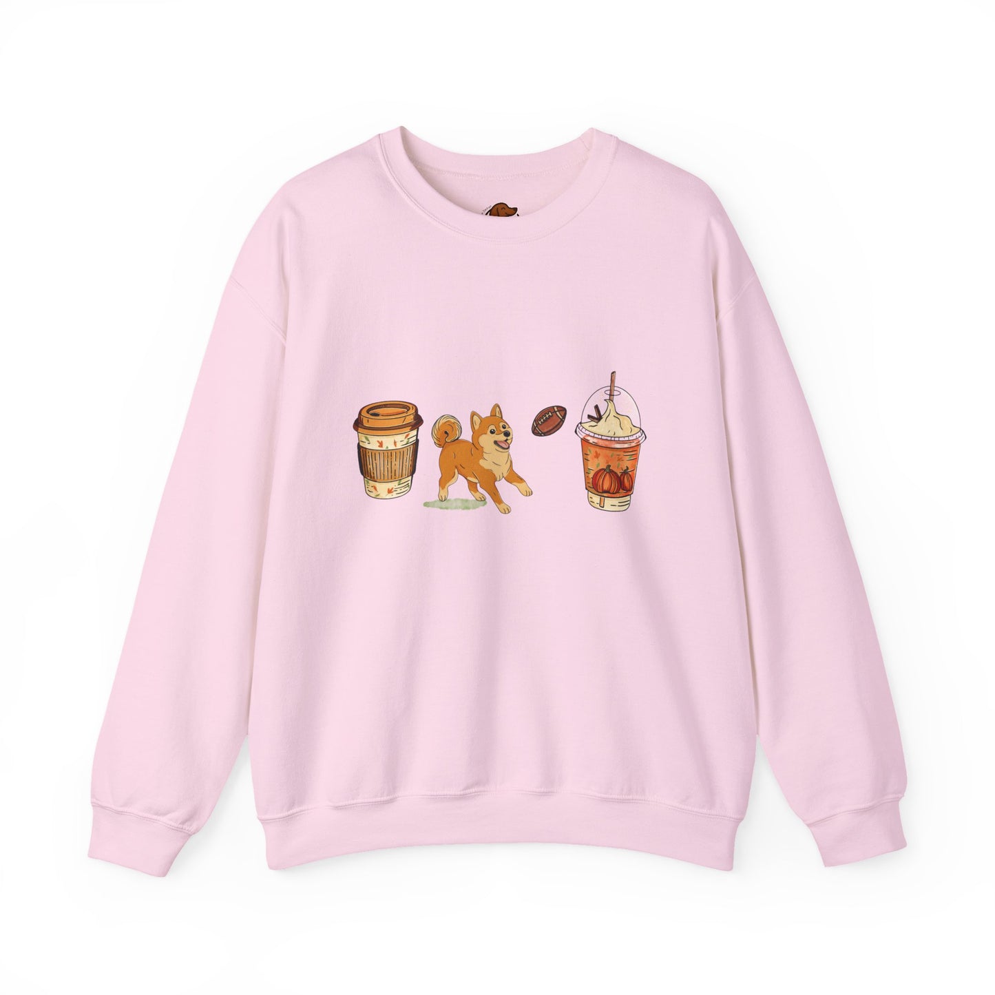 Shiba Inu Fall Cups Unisex Heavy Blend™ Crewneck Sweatshirt