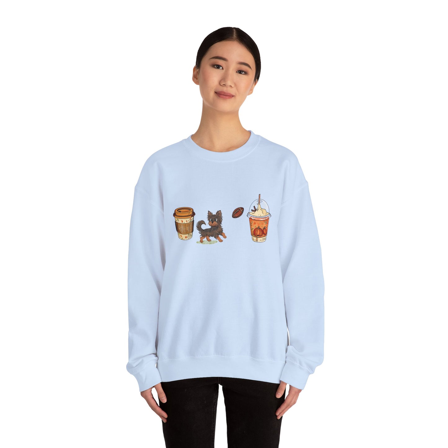Yorkie Fall Cups #2 Unisex Heavy Blend™ Crewneck Sweatshirt