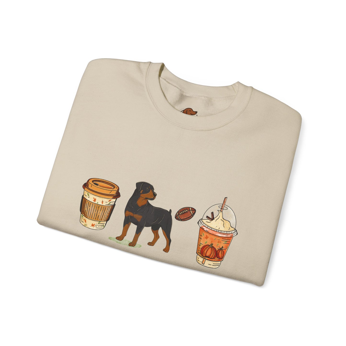 Rottweiler Fall Cups Unisex Heavy Blend™ Crewneck Sweatshirt