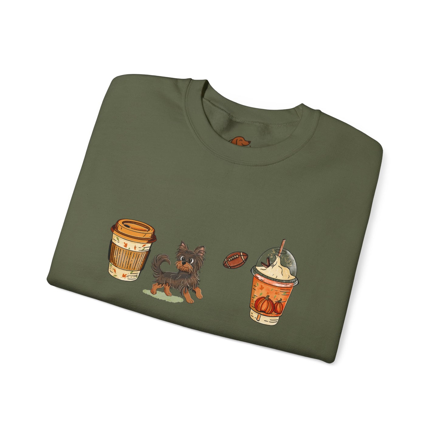 Yorkie Fall Cups #2 Unisex Heavy Blend™ Crewneck Sweatshirt