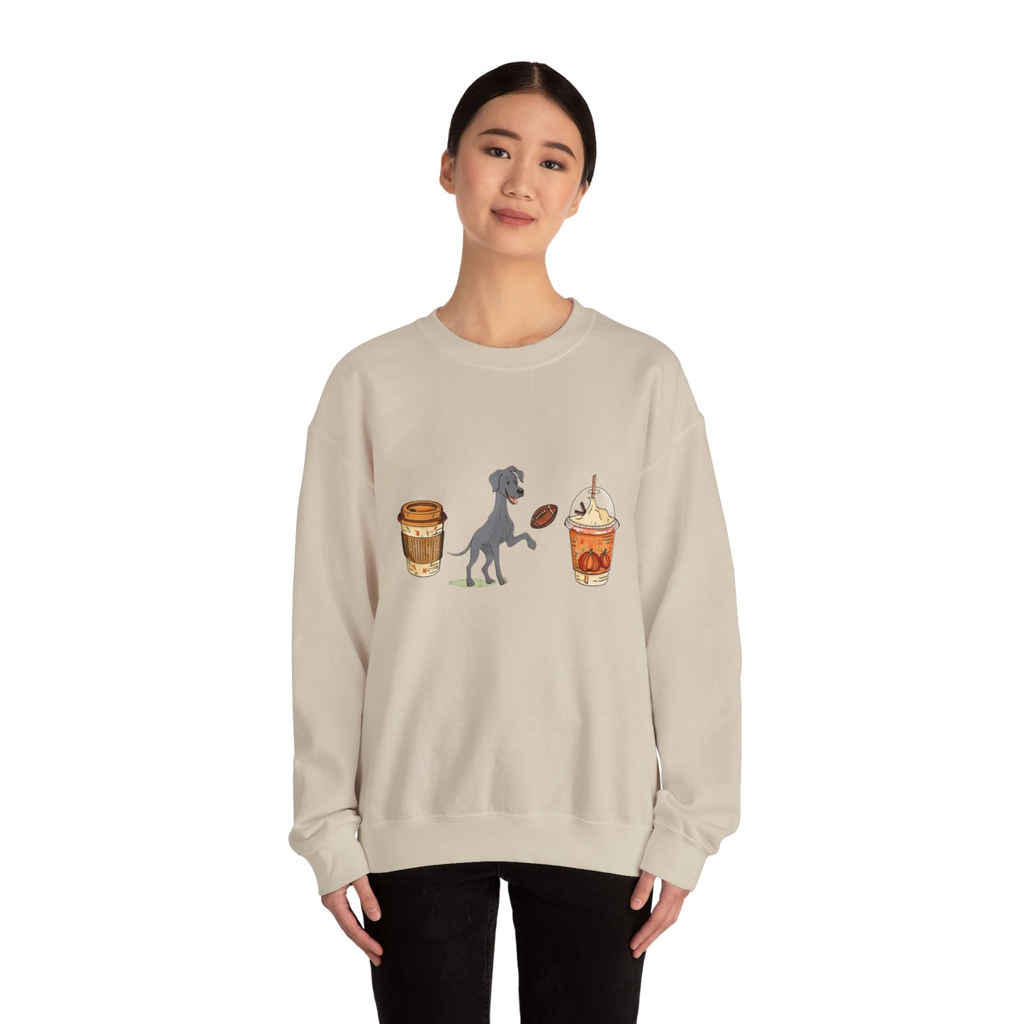 Great Dane Fall Cups Unisex Heavy Blend™ Crewneck Sweatshirt