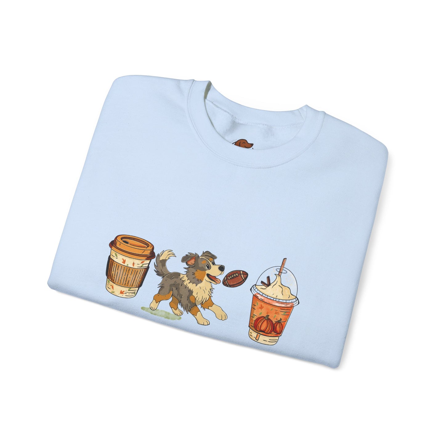 Australian Shepherd Fall Cups Unisex Heavy Blend™ Crewneck Sweatshirt