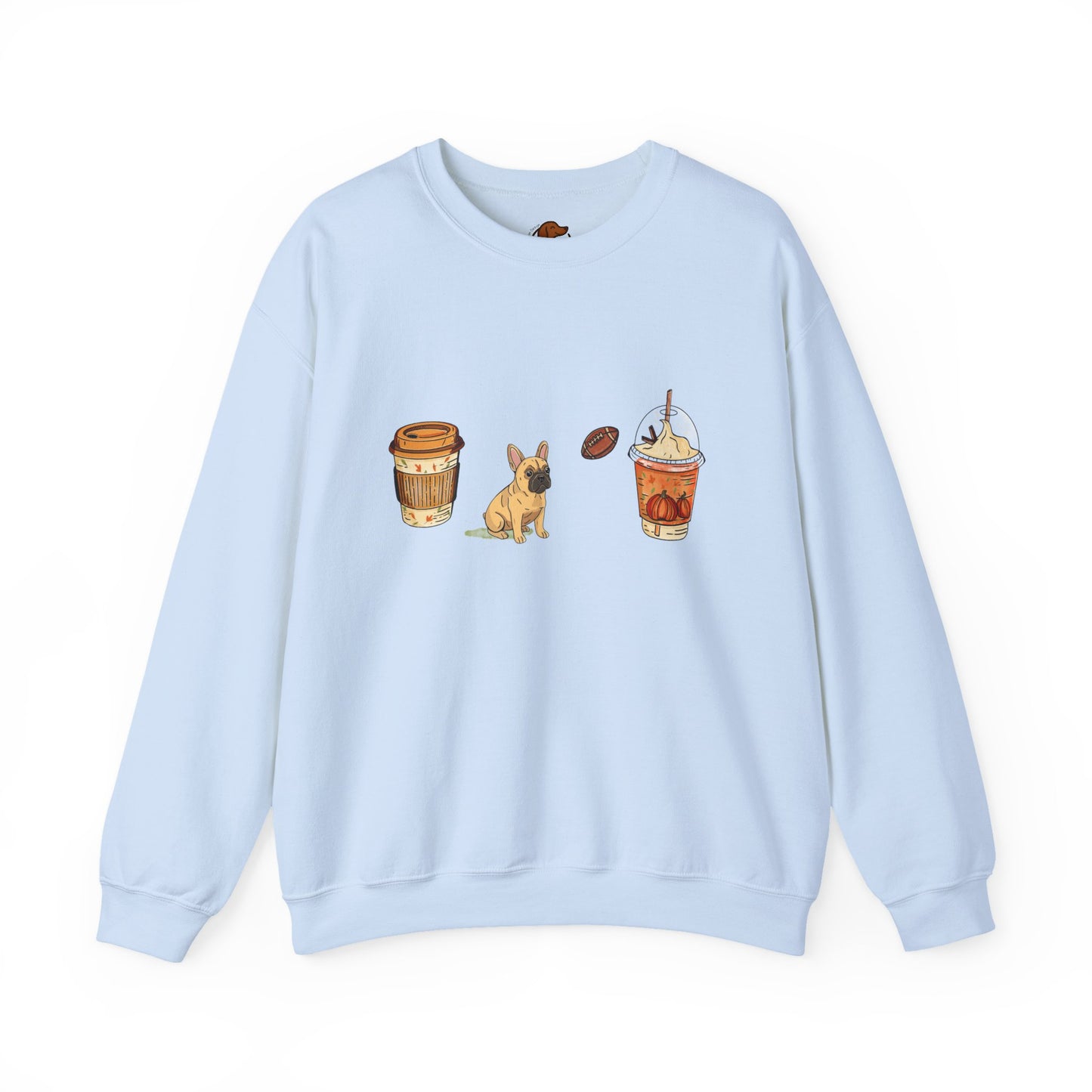 Frenchie Fall Cups Unisex Heavy Blend™ Crewneck Sweatshirt