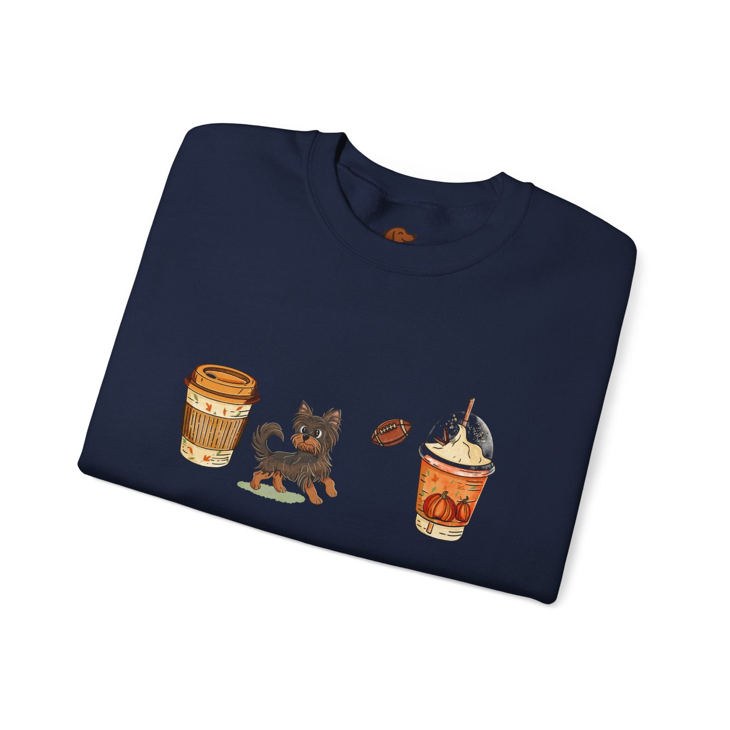 Yorkie Fall Cups #2 Unisex Heavy Blend™ Crewneck Sweatshirt