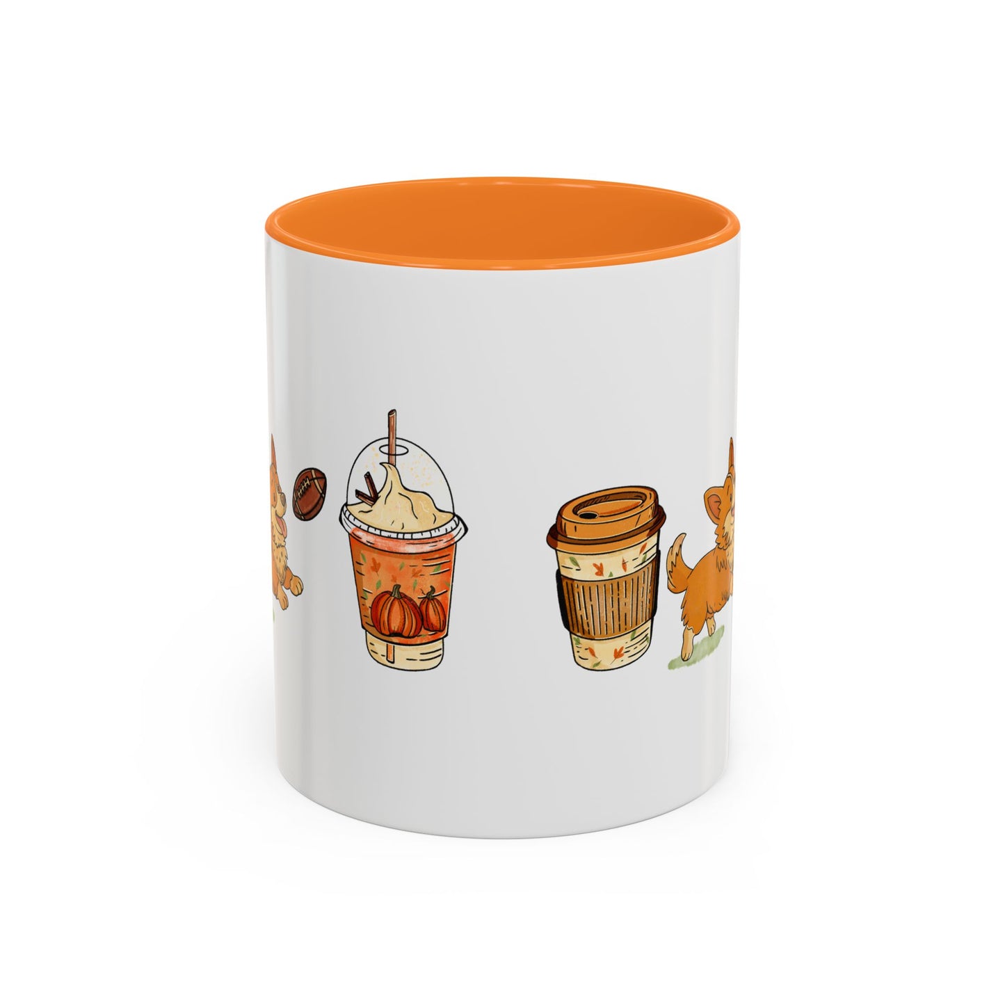 Corgi Fall design, color Mugs 11oz