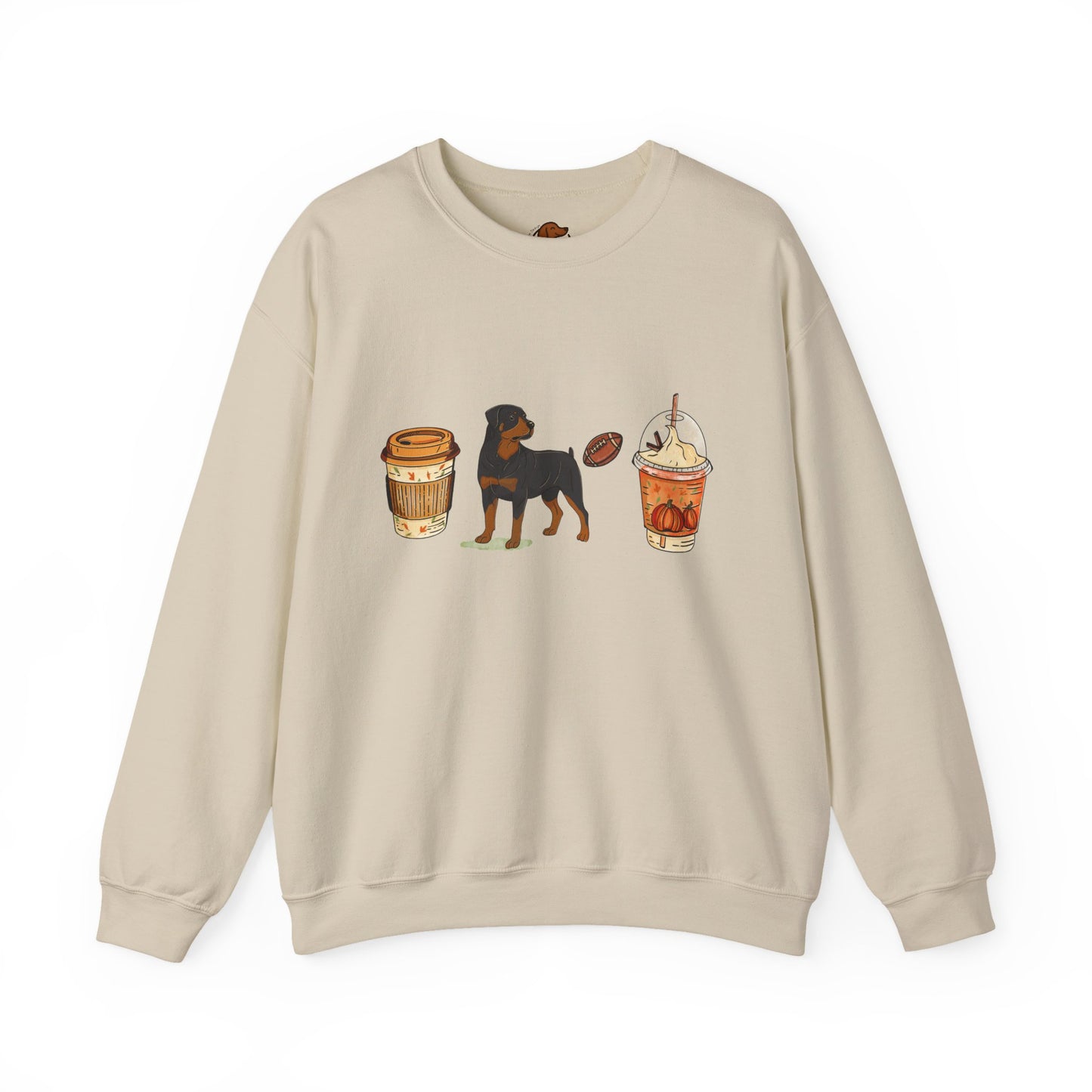 Rottweiler Fall Cups Unisex Heavy Blend™ Crewneck Sweatshirt