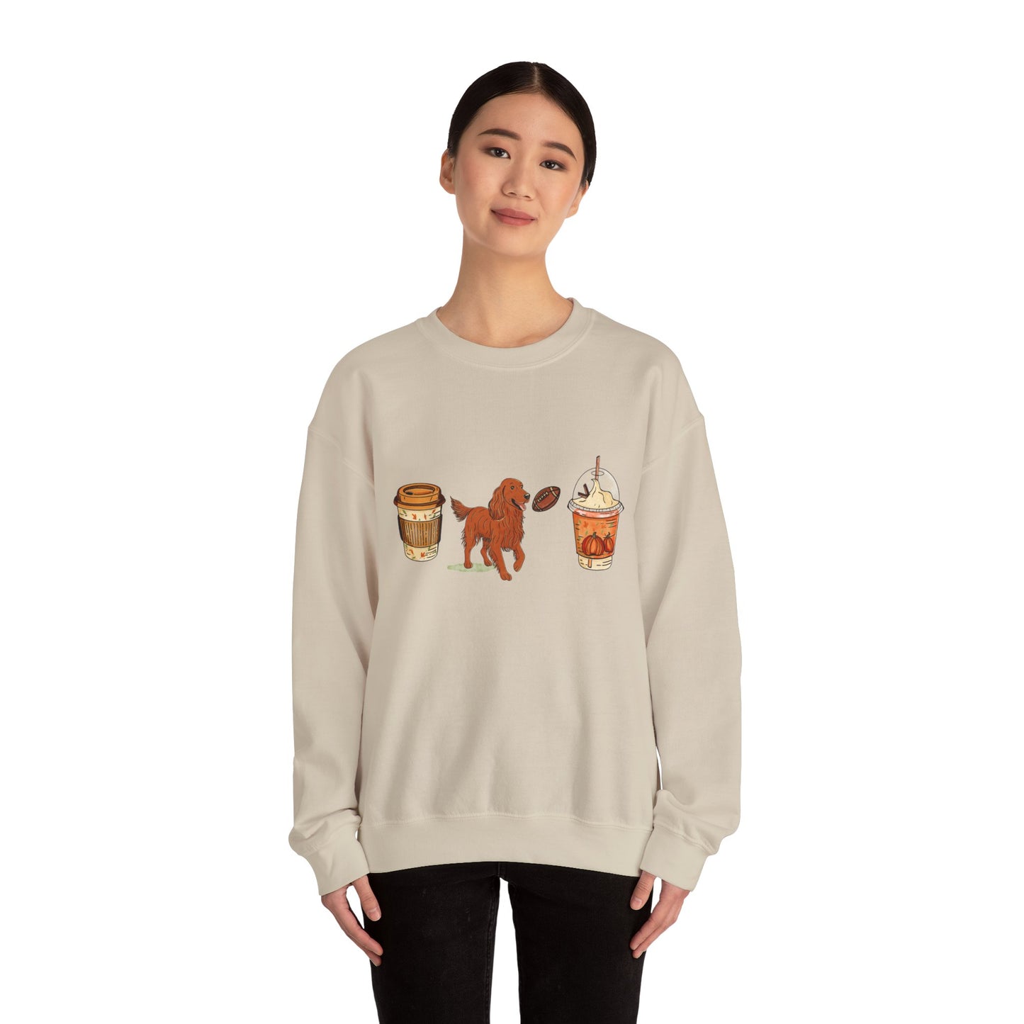 Irish setter Fall Cups Unisex Heavy Blend™ Crewneck Sweatshirt