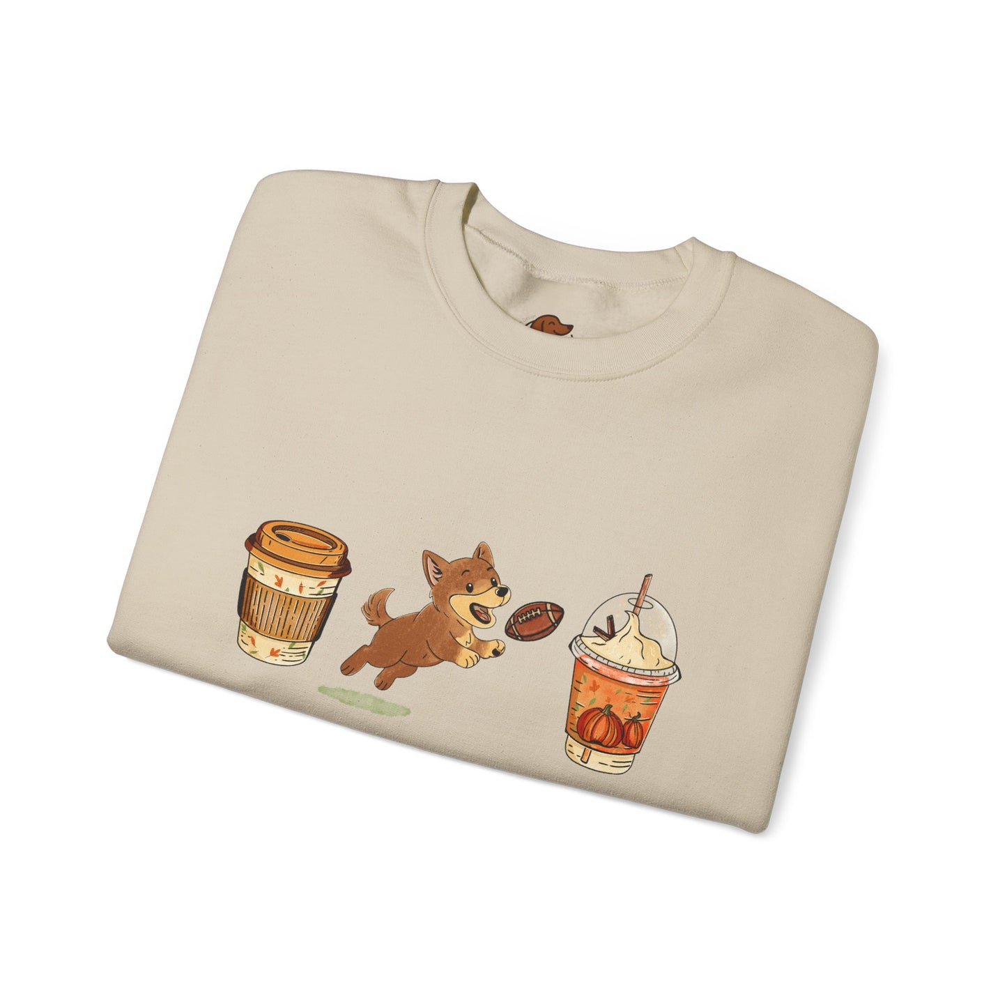 Husky brown Fall Cups Unisex Heavy Blend™ Crewneck Sweatshirt