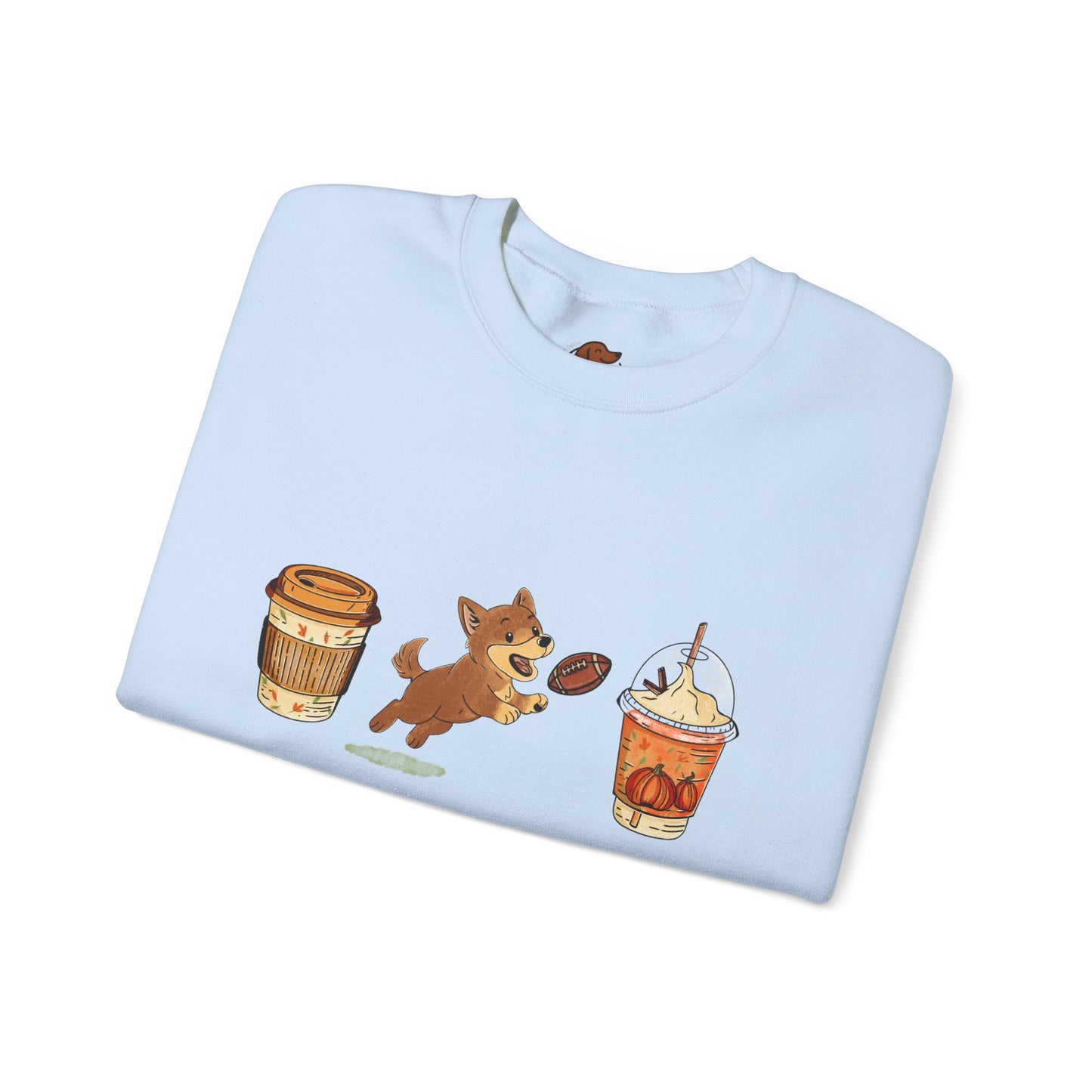 Husky brown Fall Cups Unisex Heavy Blend™ Crewneck Sweatshirt