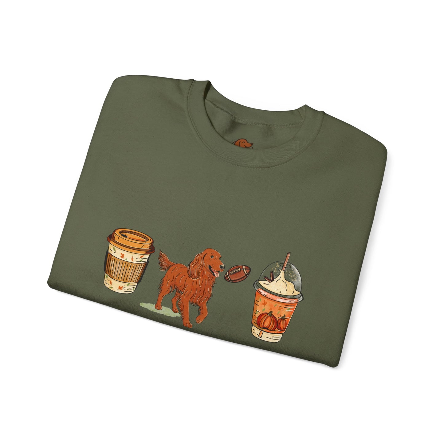 Irish setter Fall Cups Unisex Heavy Blend™ Crewneck Sweatshirt