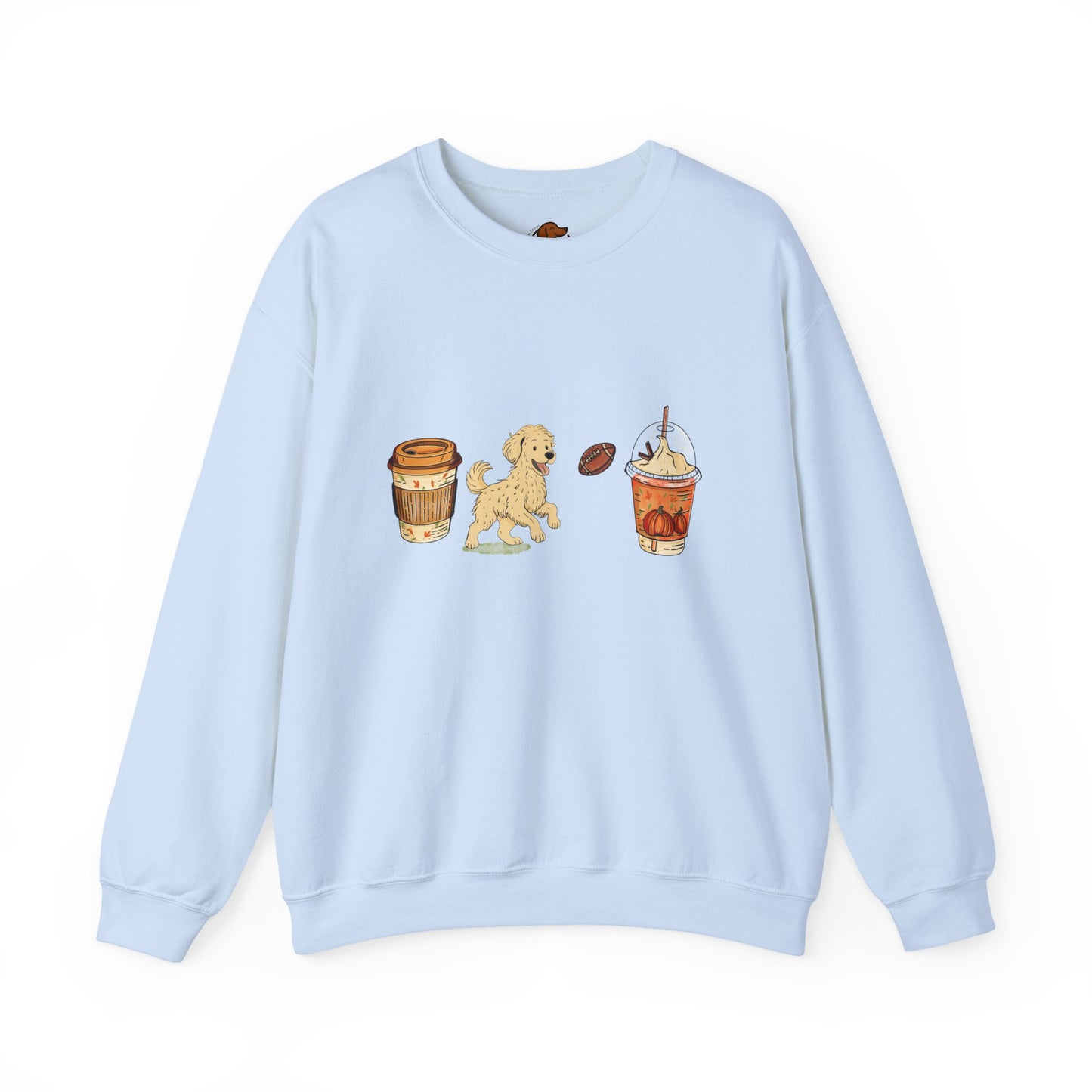 Doodle Fall Cups Unisex Heavy Blend™ Crewneck Sweatshirt
