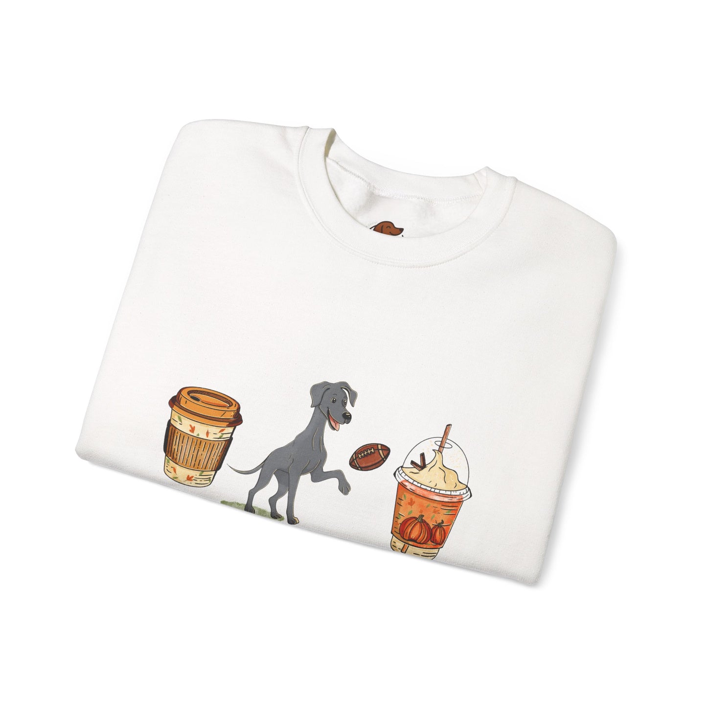 Great Dane Fall Cups Unisex Heavy Blend™ Crewneck Sweatshirt