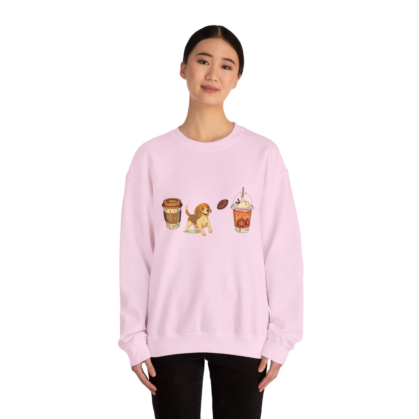 Beagle Fall Cups Unisex Heavy Blend™ Crewneck Sweatshirt