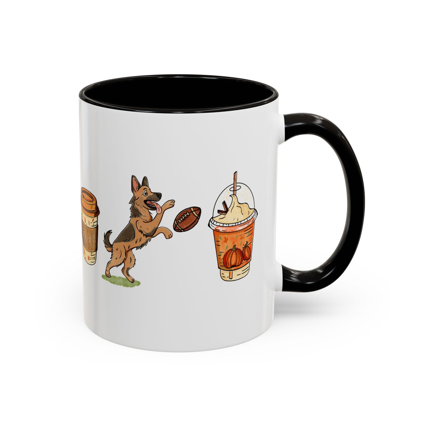 German Shepherd Fall design, color Mugs 11oz
