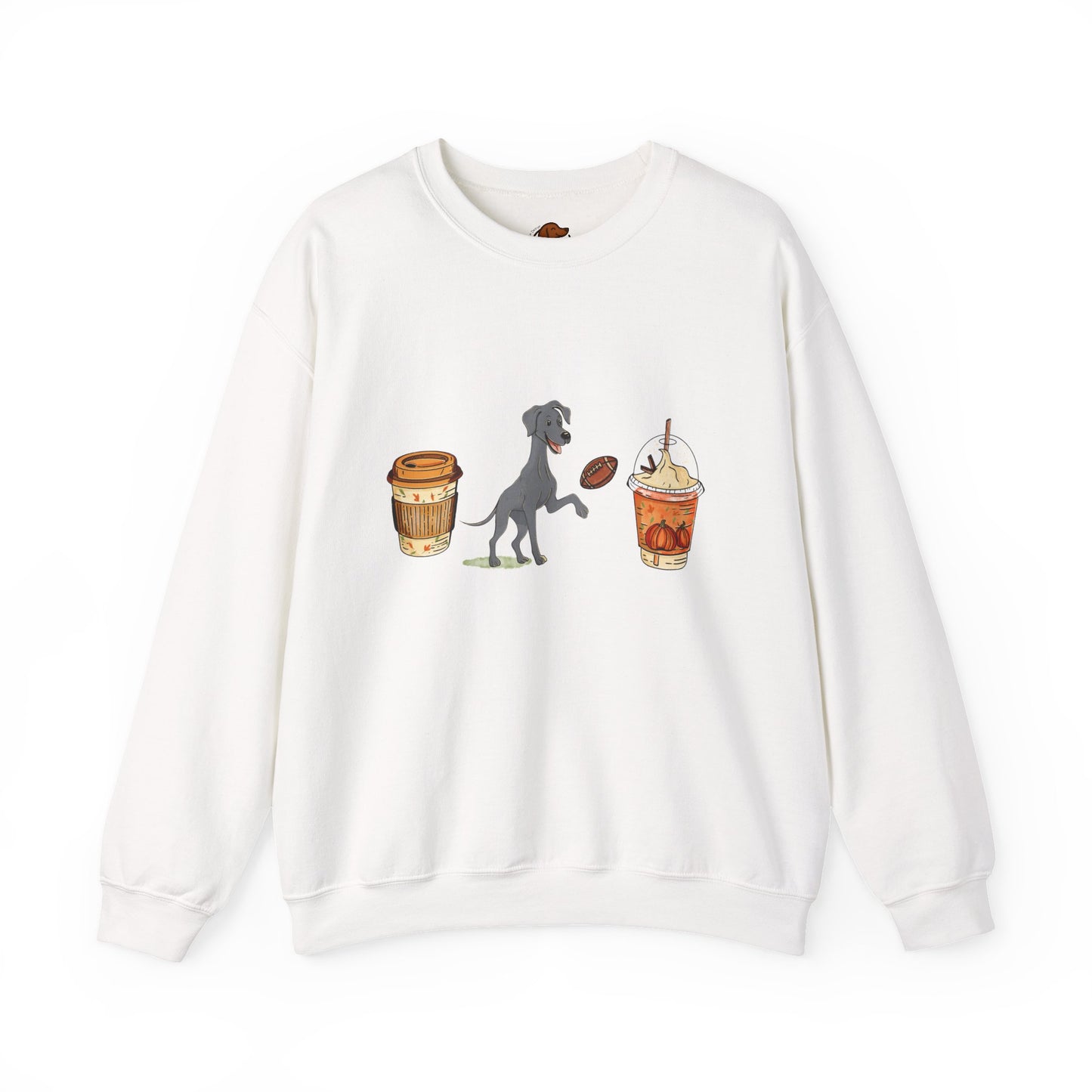 Great Dane Fall Cups Unisex Heavy Blend™ Crewneck Sweatshirt