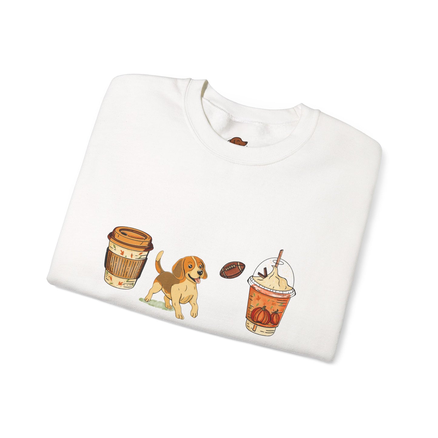Beagle Fall Cups Unisex Heavy Blend™ Crewneck Sweatshirt