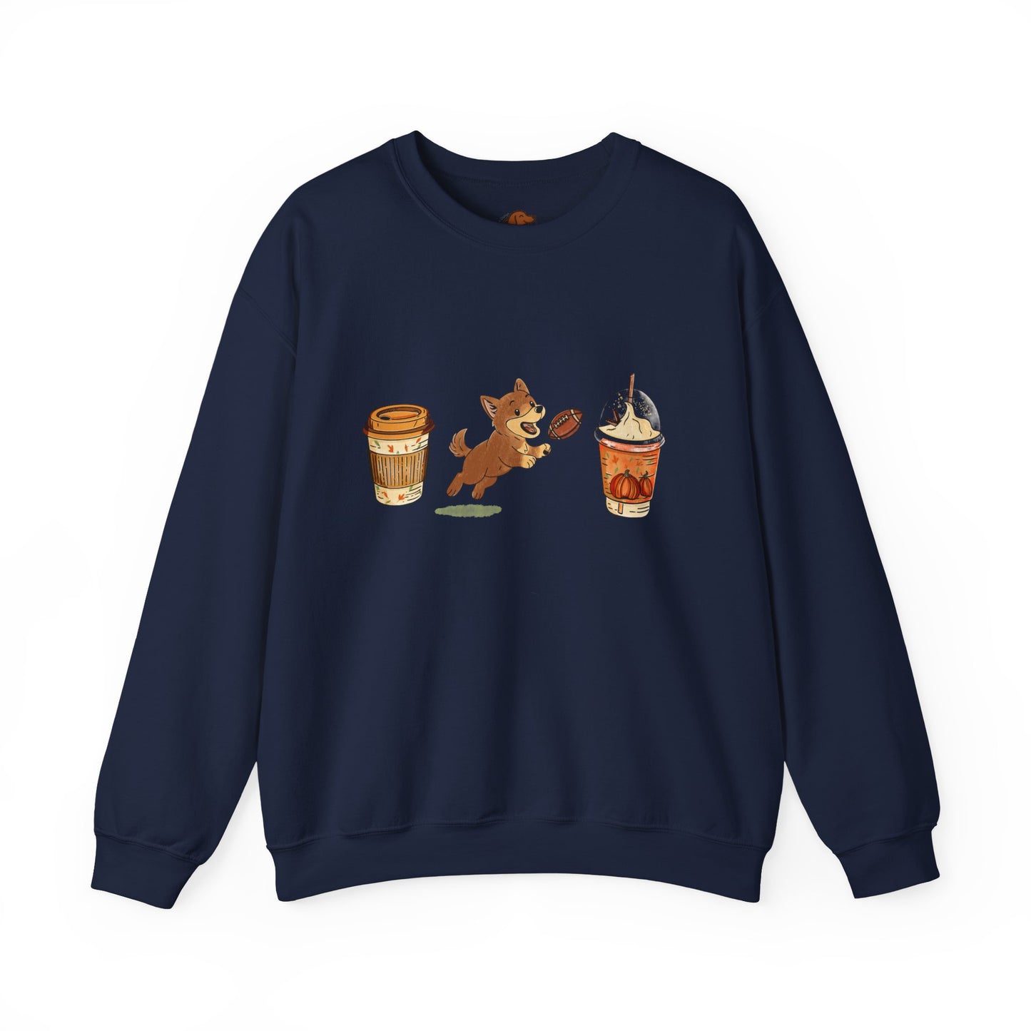 Husky brown Fall Cups Unisex Heavy Blend™ Crewneck Sweatshirt