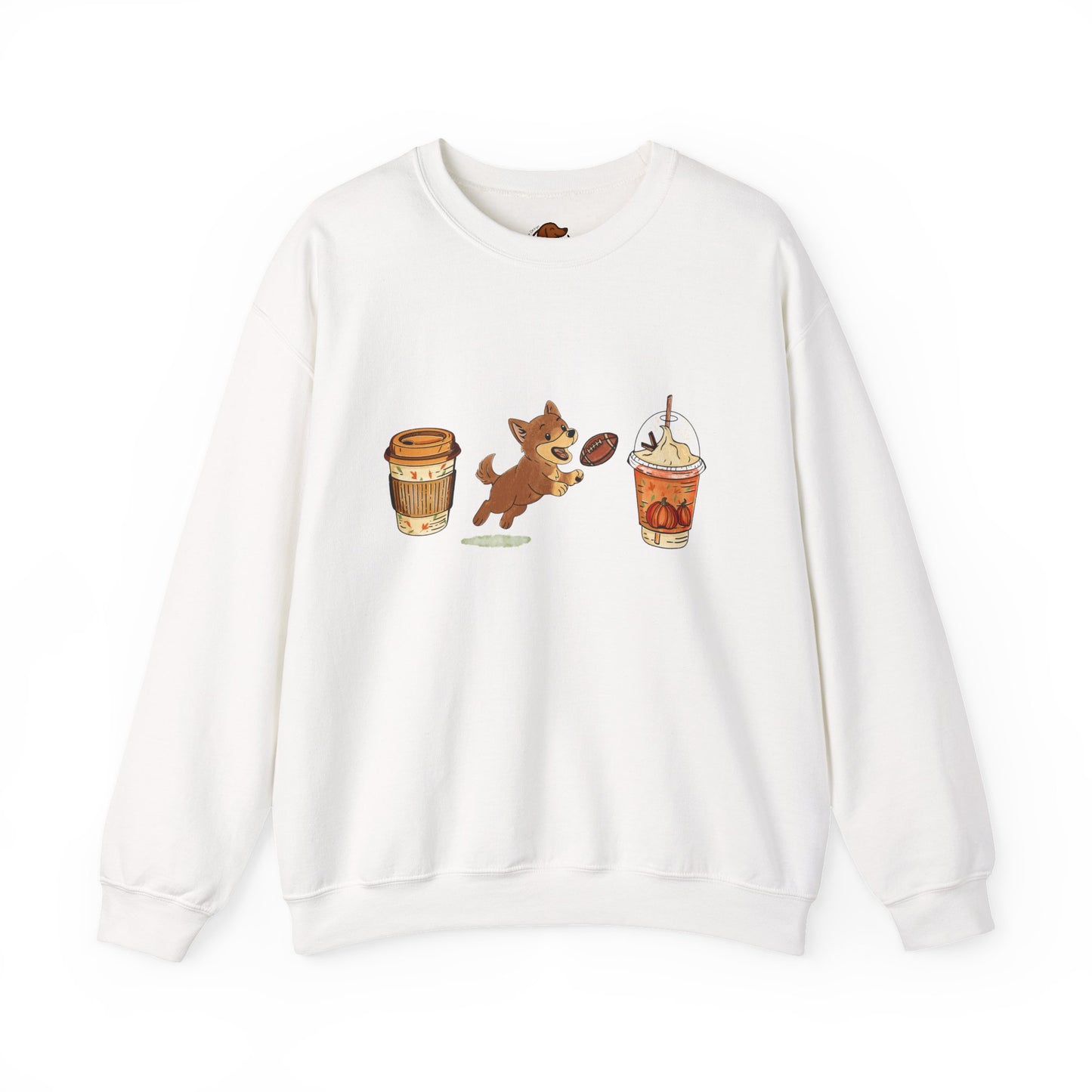 Husky brown Fall Cups Unisex Heavy Blend™ Crewneck Sweatshirt