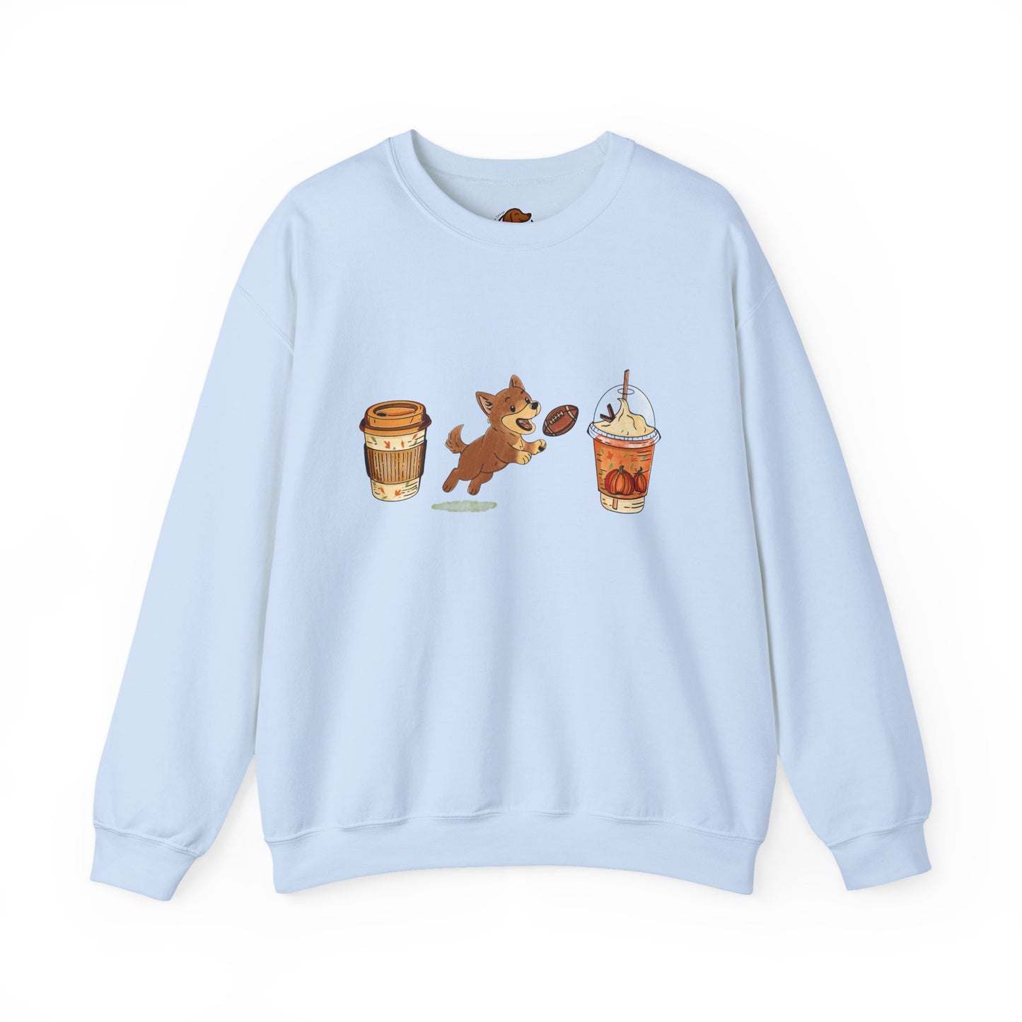 Husky brown Fall Cups Unisex Heavy Blend™ Crewneck Sweatshirt