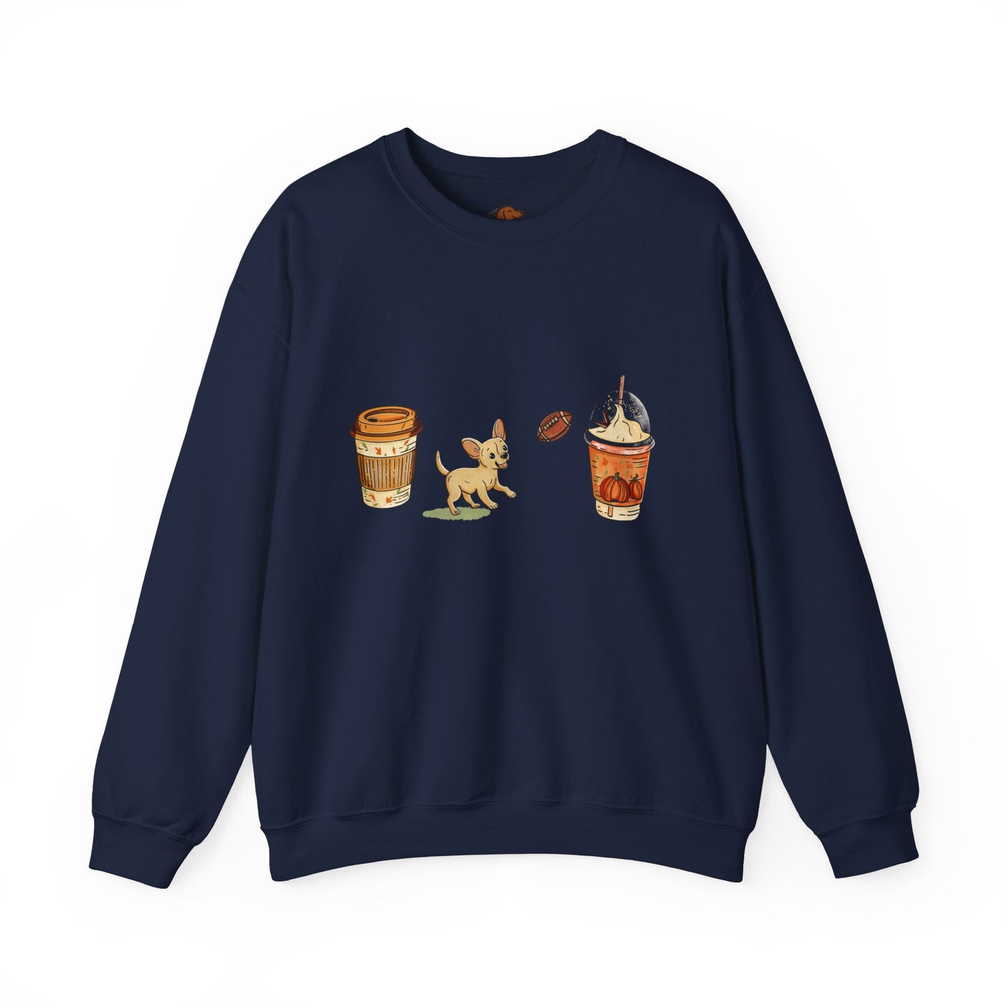 Chihuahua Fall Cups Unisex Heavy Blend™ Crewneck Sweatshirt