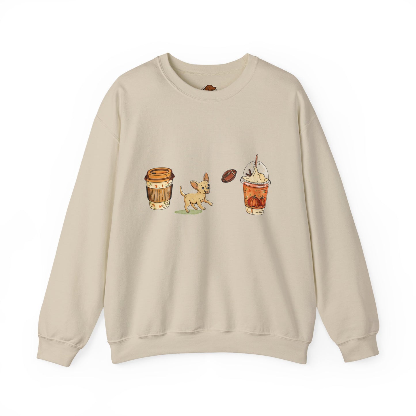 Chihuahua Fall Cups Unisex Heavy Blend™ Crewneck Sweatshirt