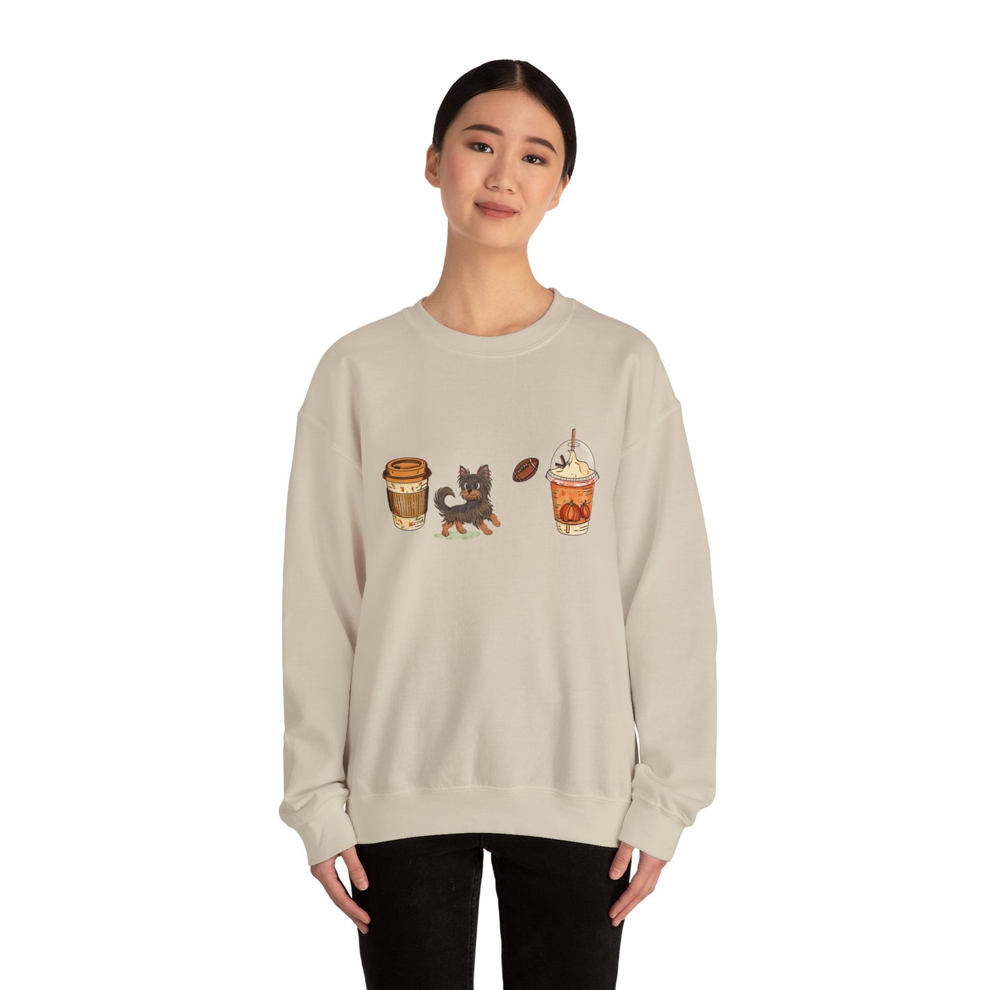 Yorkie Fall Cups #2 Unisex Heavy Blend™ Crewneck Sweatshirt