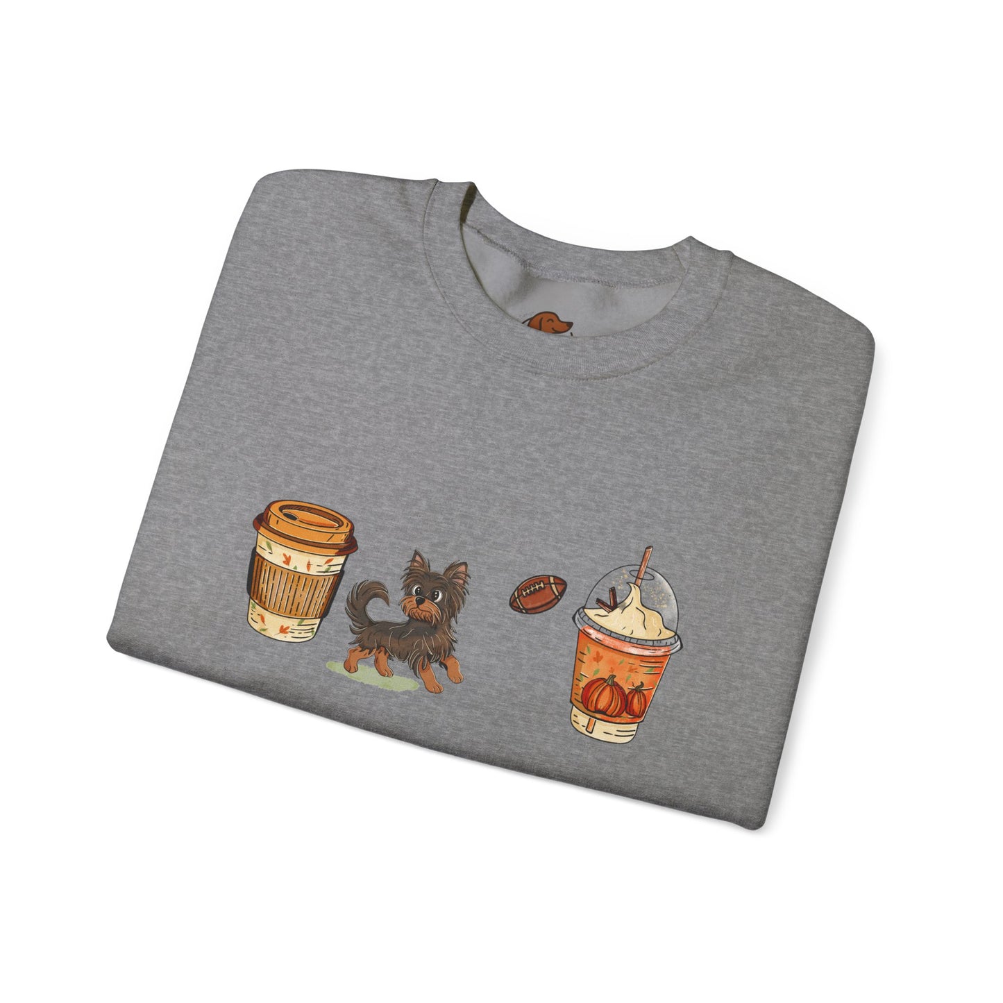 Yorkie Fall Cups #2 Unisex Heavy Blend™ Crewneck Sweatshirt