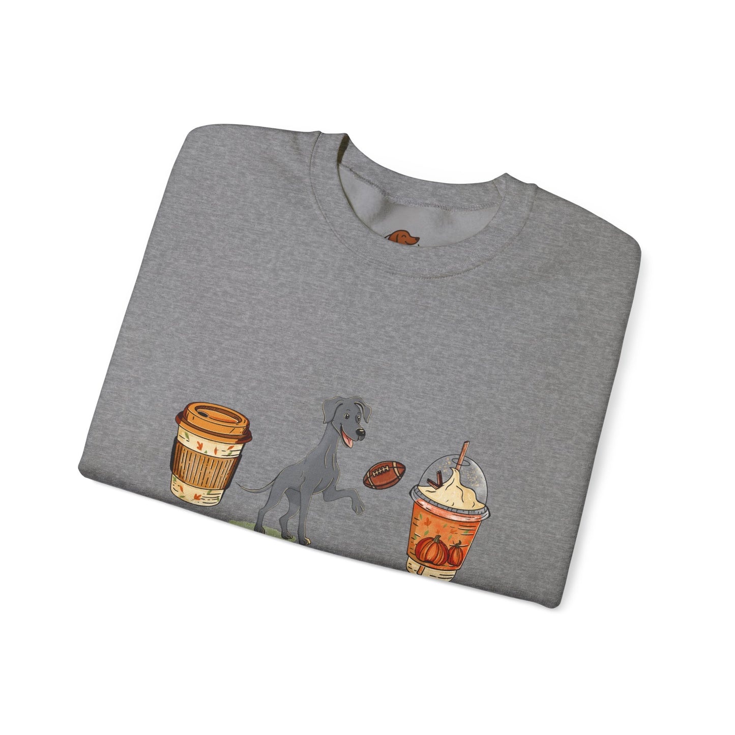 Great Dane Fall Cups Unisex Heavy Blend™ Crewneck Sweatshirt