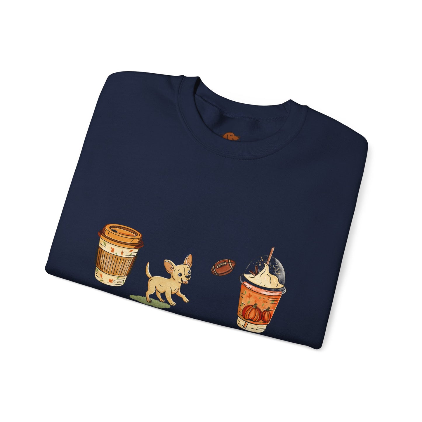 Chihuahua Fall Cups Unisex Heavy Blend™ Crewneck Sweatshirt