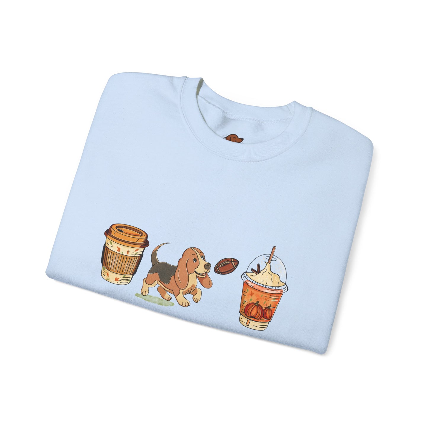 Basset hound Fall Cups Unisex Heavy Blend™ Crewneck Sweatshirt
