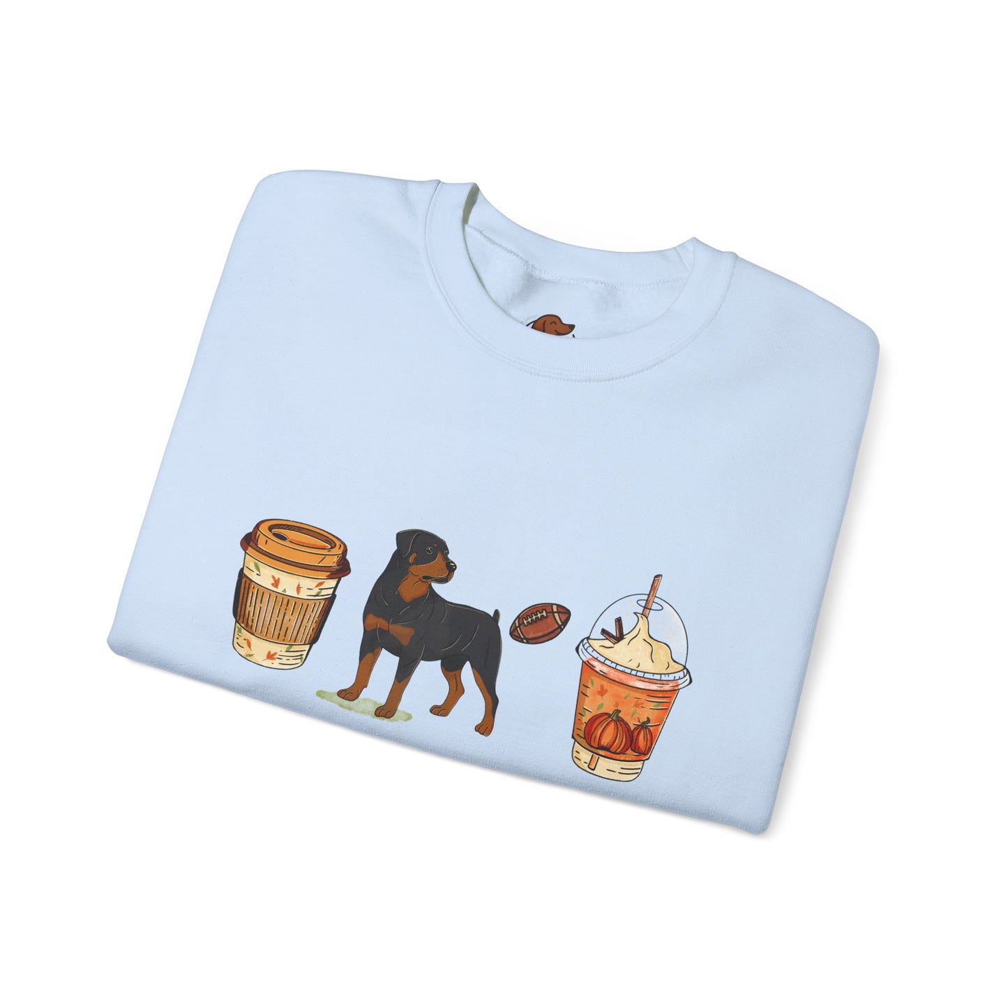 Rottweiler Fall Cups Unisex Heavy Blend™ Crewneck Sweatshirt