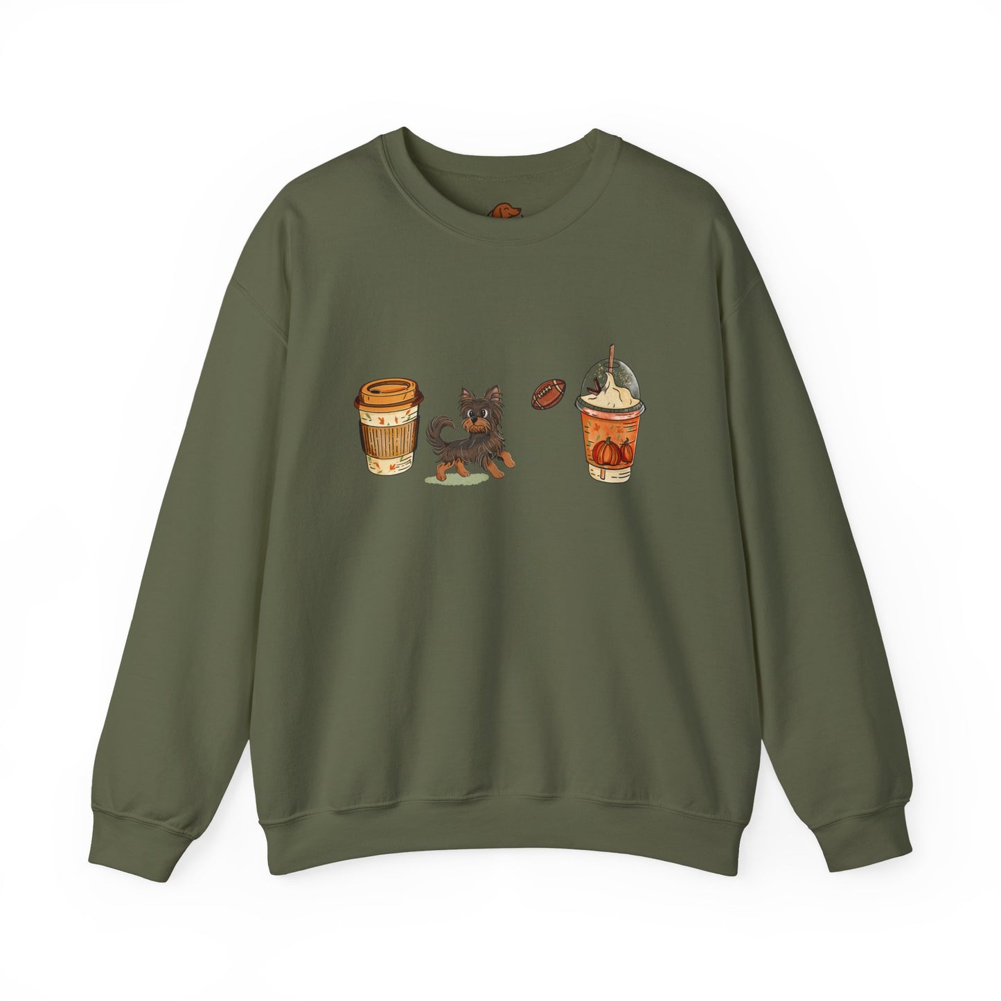 Yorkie Fall Cups #2 Unisex Heavy Blend™ Crewneck Sweatshirt