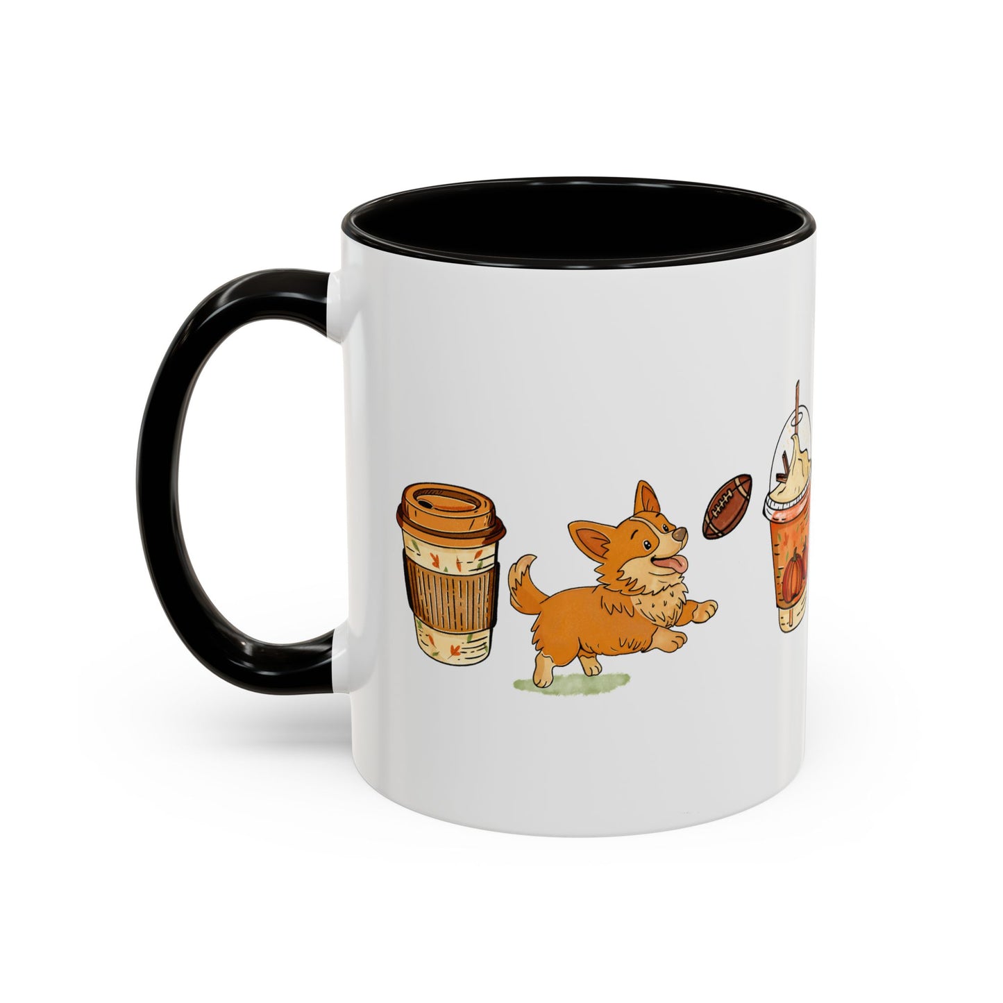 Corgi Fall design, color Mugs 11oz