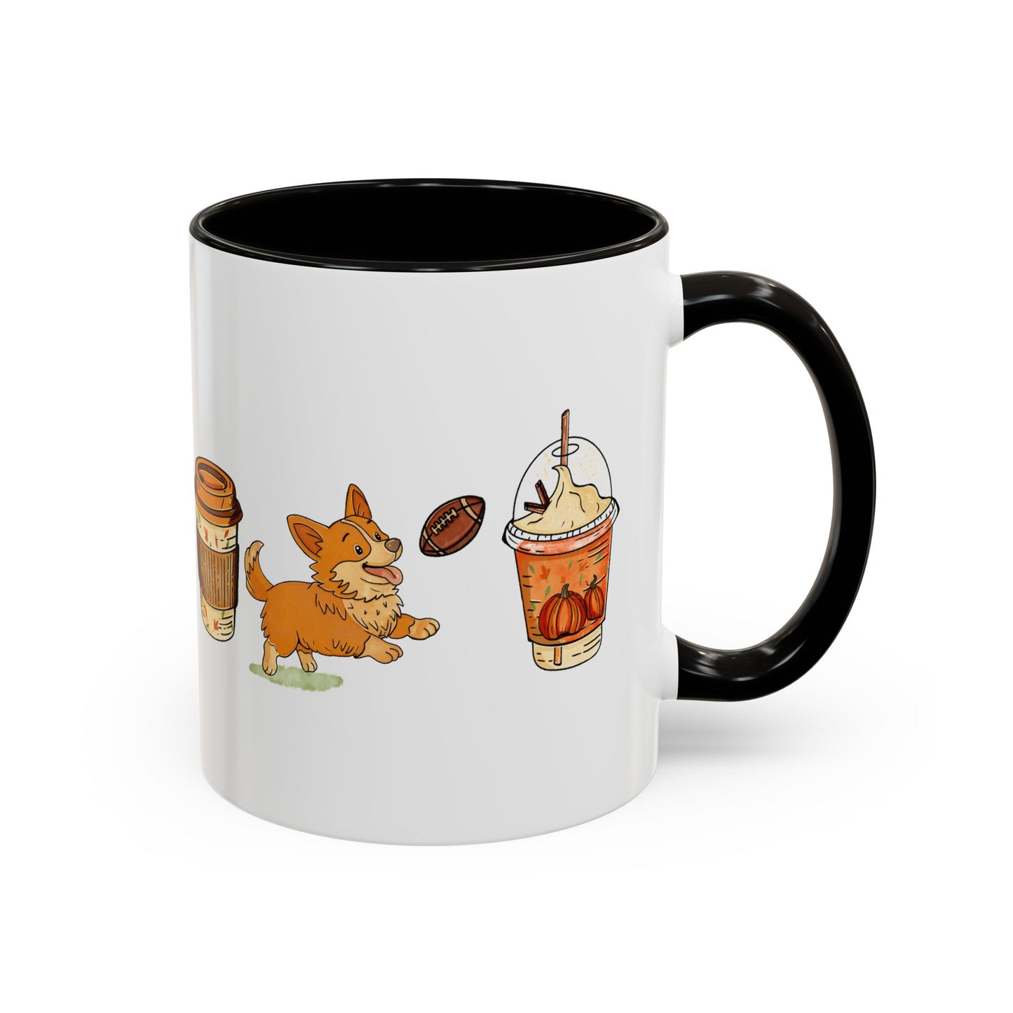 Corgi Fall design, color Mugs 11oz
