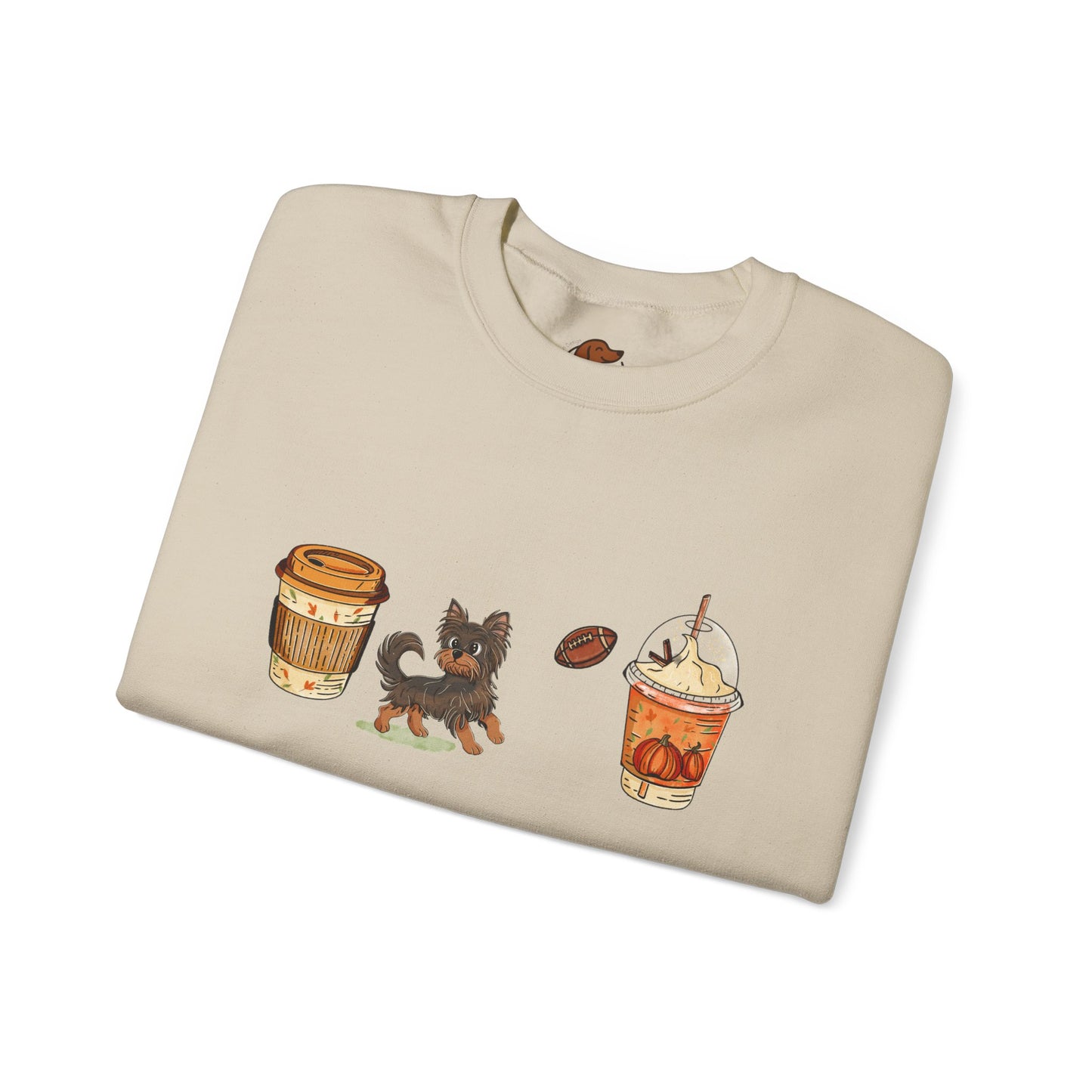 Yorkie Fall Cups #2 Unisex Heavy Blend™ Crewneck Sweatshirt