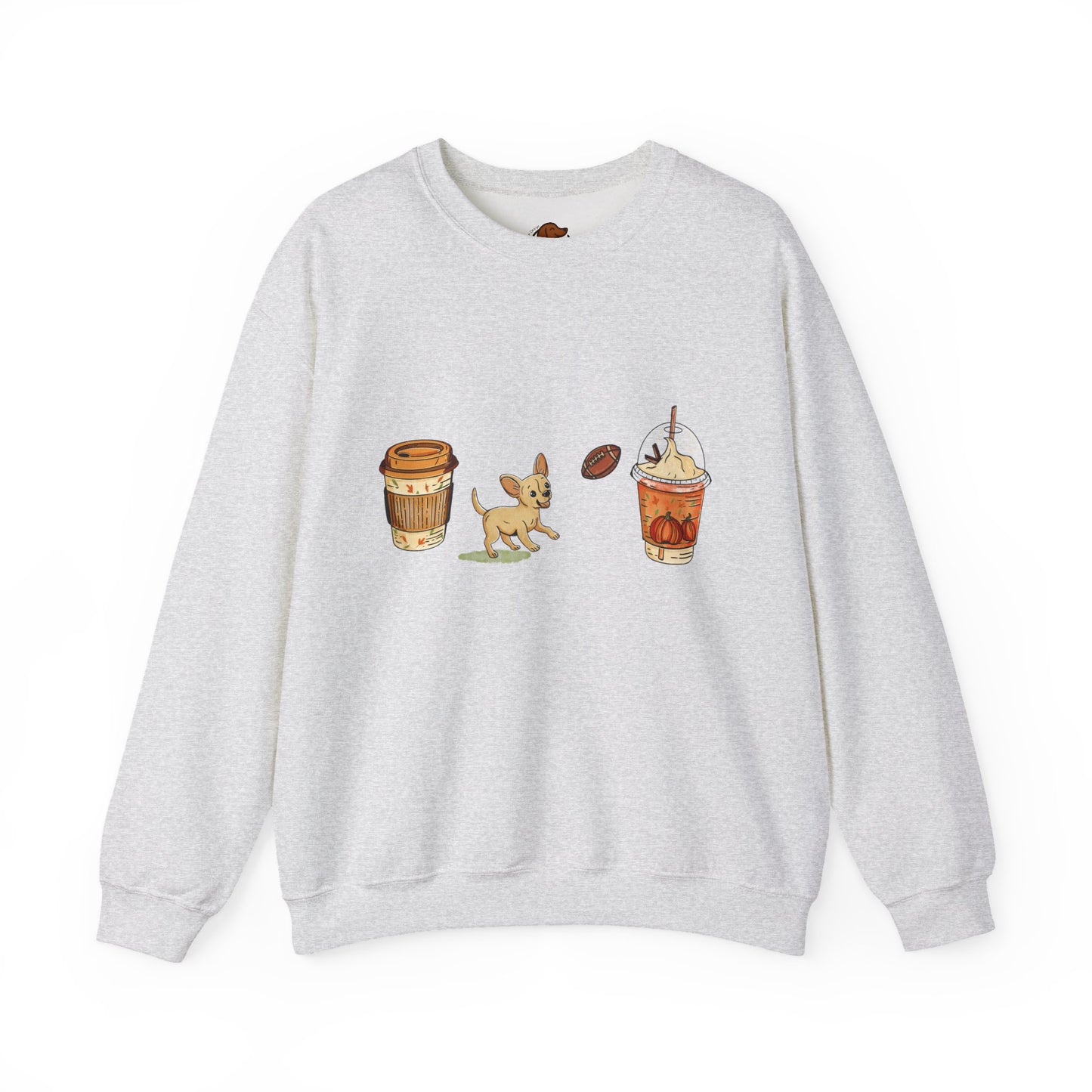 Chihuahua Fall Cups Unisex Heavy Blend™ Crewneck Sweatshirt
