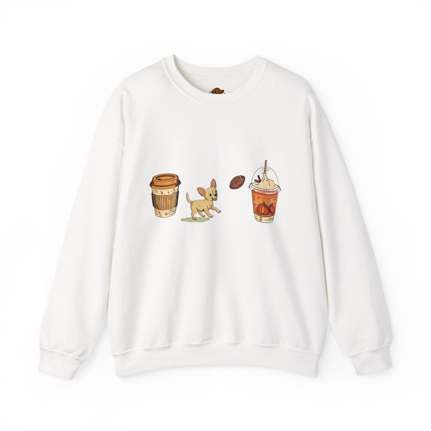 Chihuahua Fall Cups Unisex Heavy Blend™ Crewneck Sweatshirt