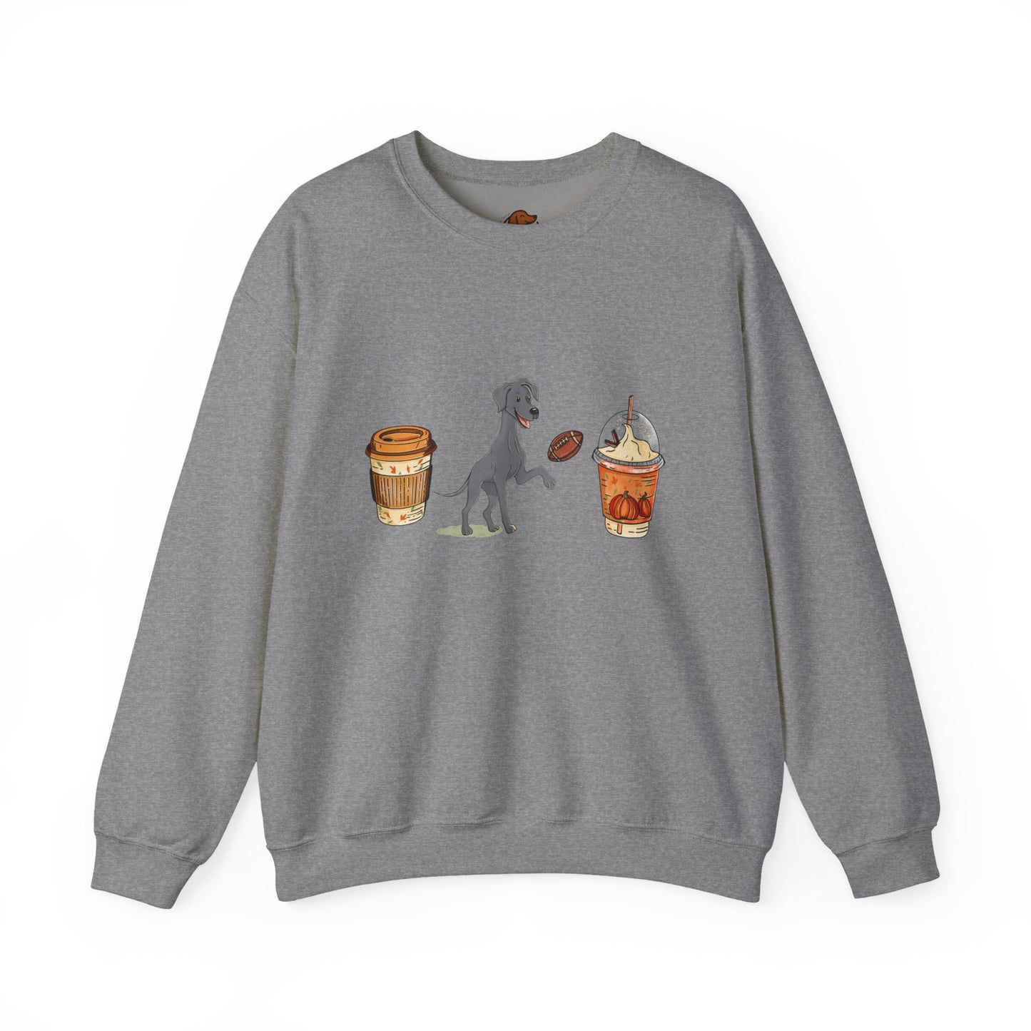 Great Dane Fall Cups Unisex Heavy Blend™ Crewneck Sweatshirt