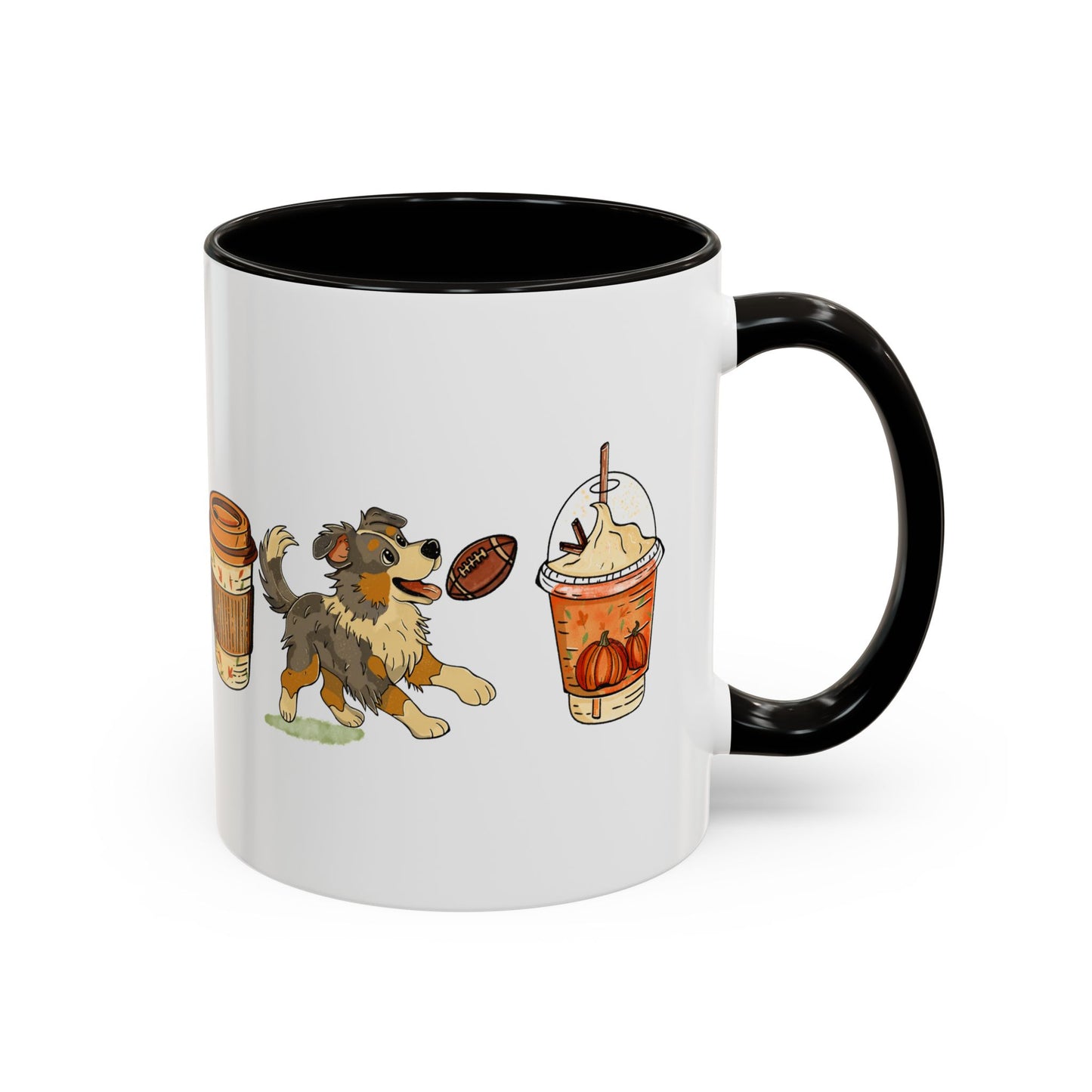 Australian Shepherd Fall design, color Mugs 11oz