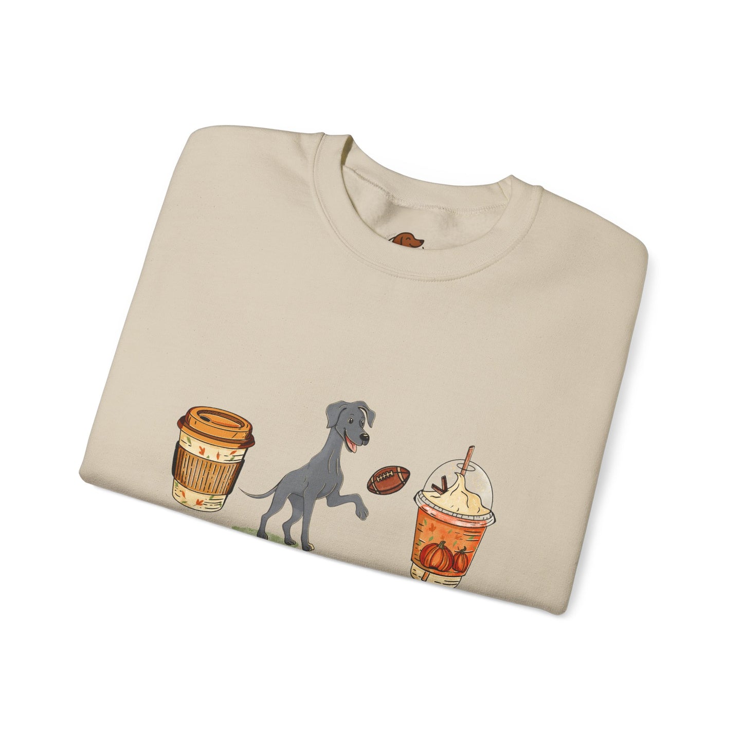 Great Dane Fall Cups Unisex Heavy Blend™ Crewneck Sweatshirt