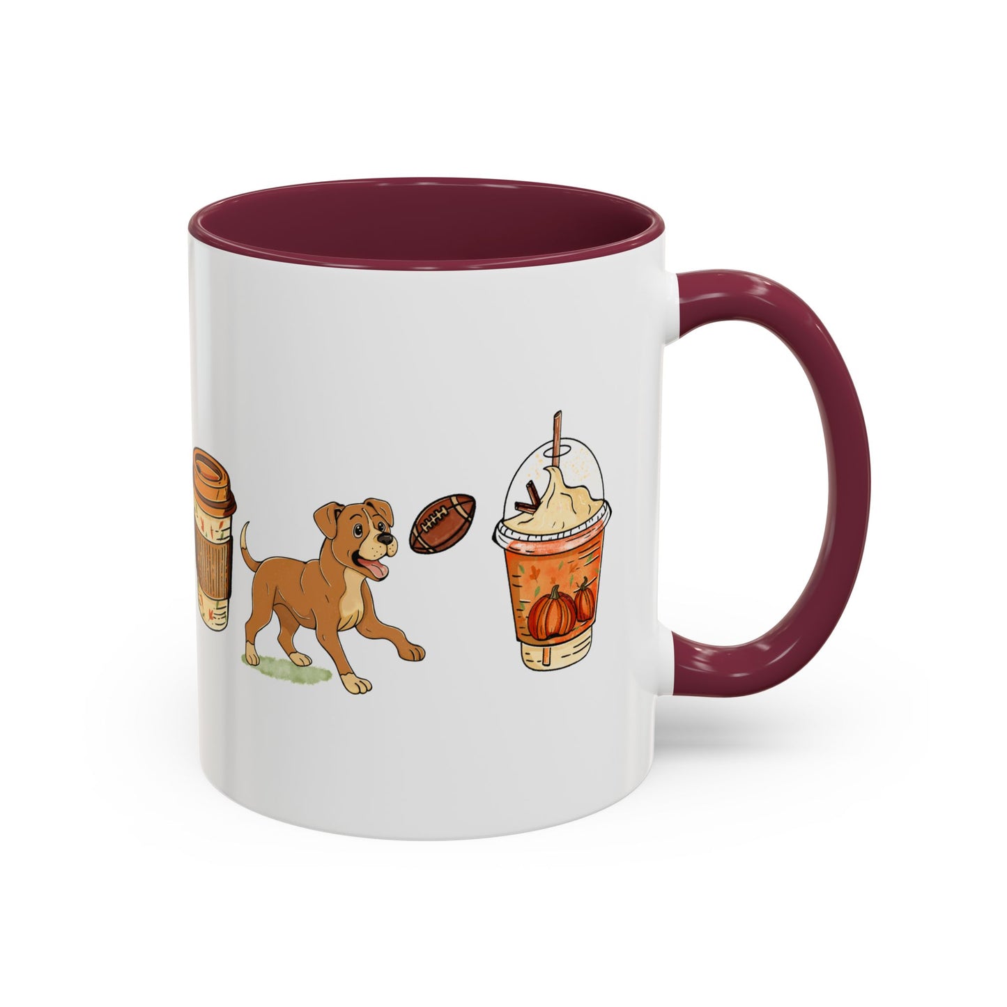 Boxer Fall design, color Mugs 11oz