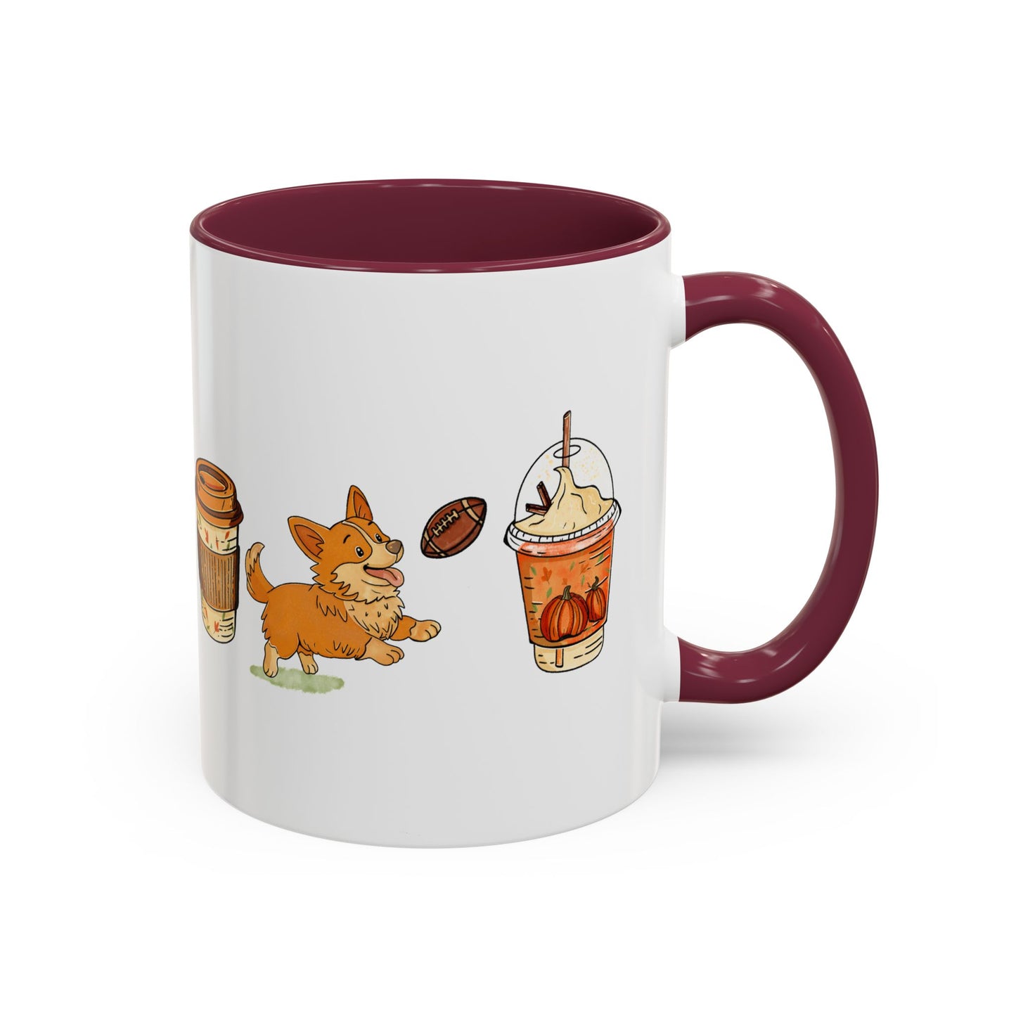 Corgi Fall design, color Mugs 11oz
