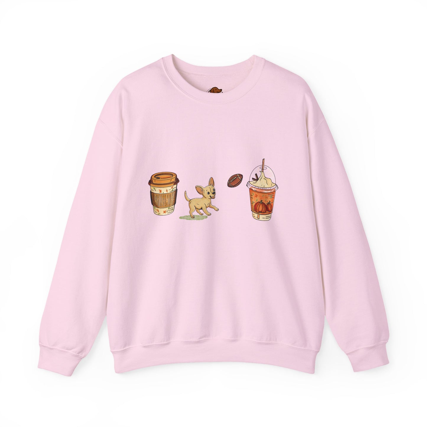 Chihuahua Fall Cups Unisex Heavy Blend™ Crewneck Sweatshirt