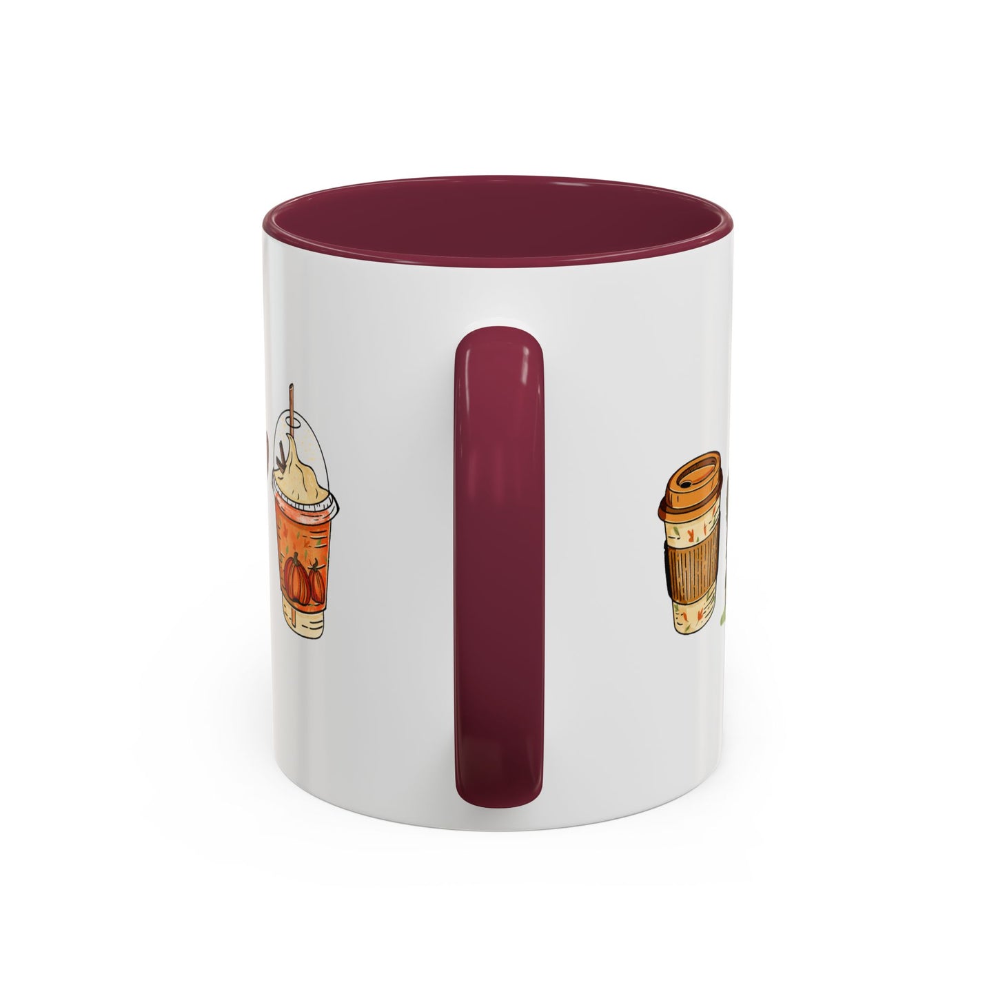 Bernese Mountain dog Fall design, color Mugs 11oz