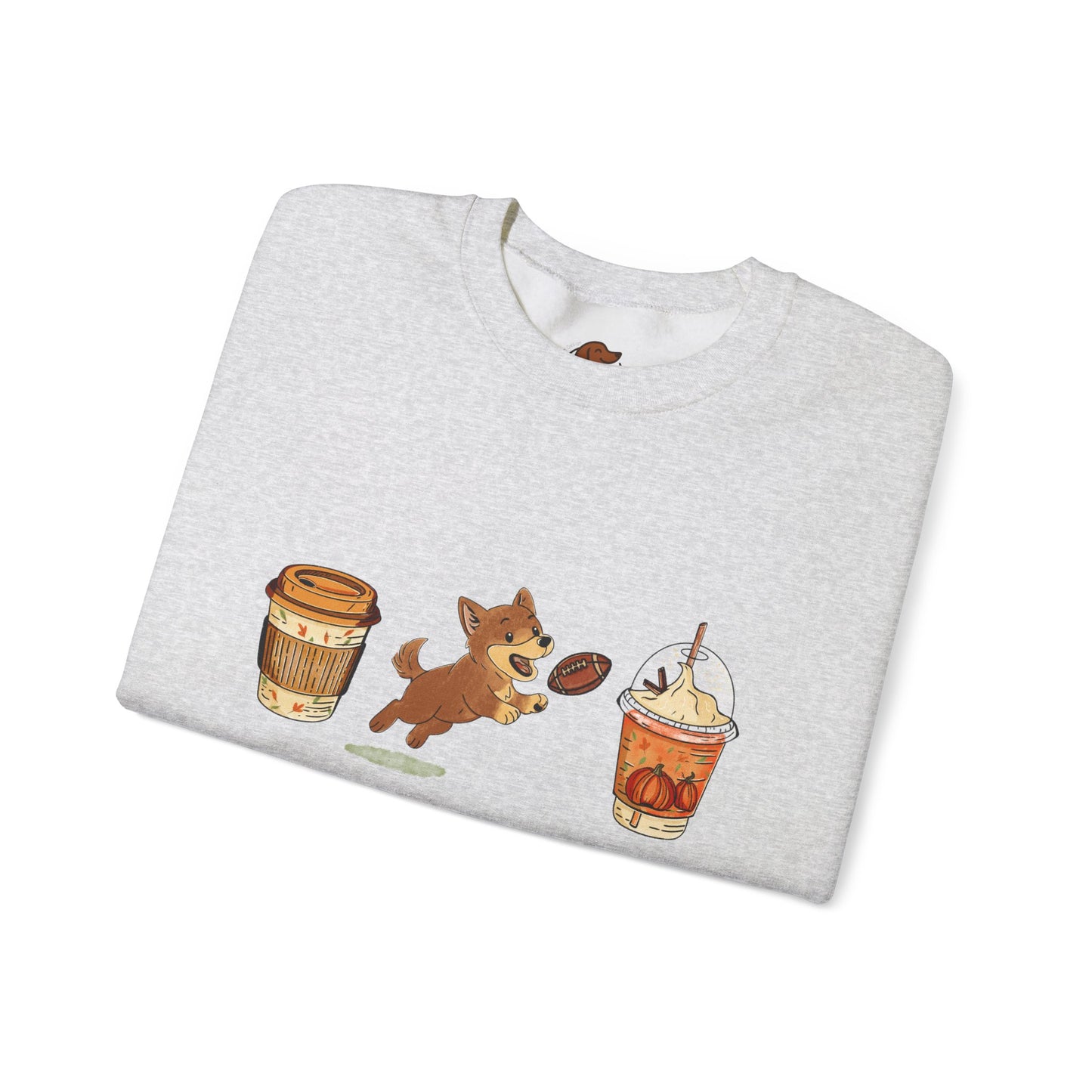 Husky brown Fall Cups Unisex Heavy Blend™ Crewneck Sweatshirt