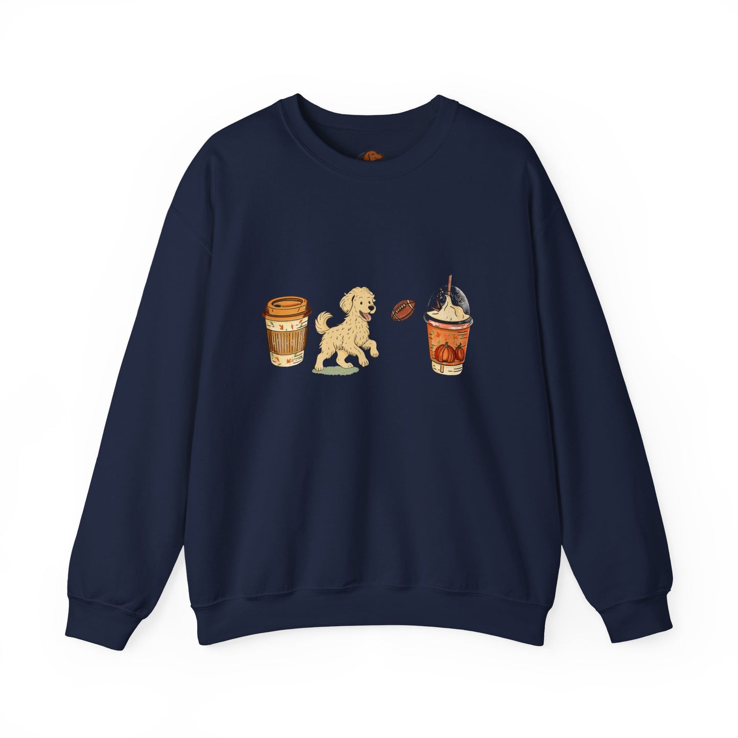 Doodle Fall Cups Unisex Heavy Blend™ Crewneck Sweatshirt