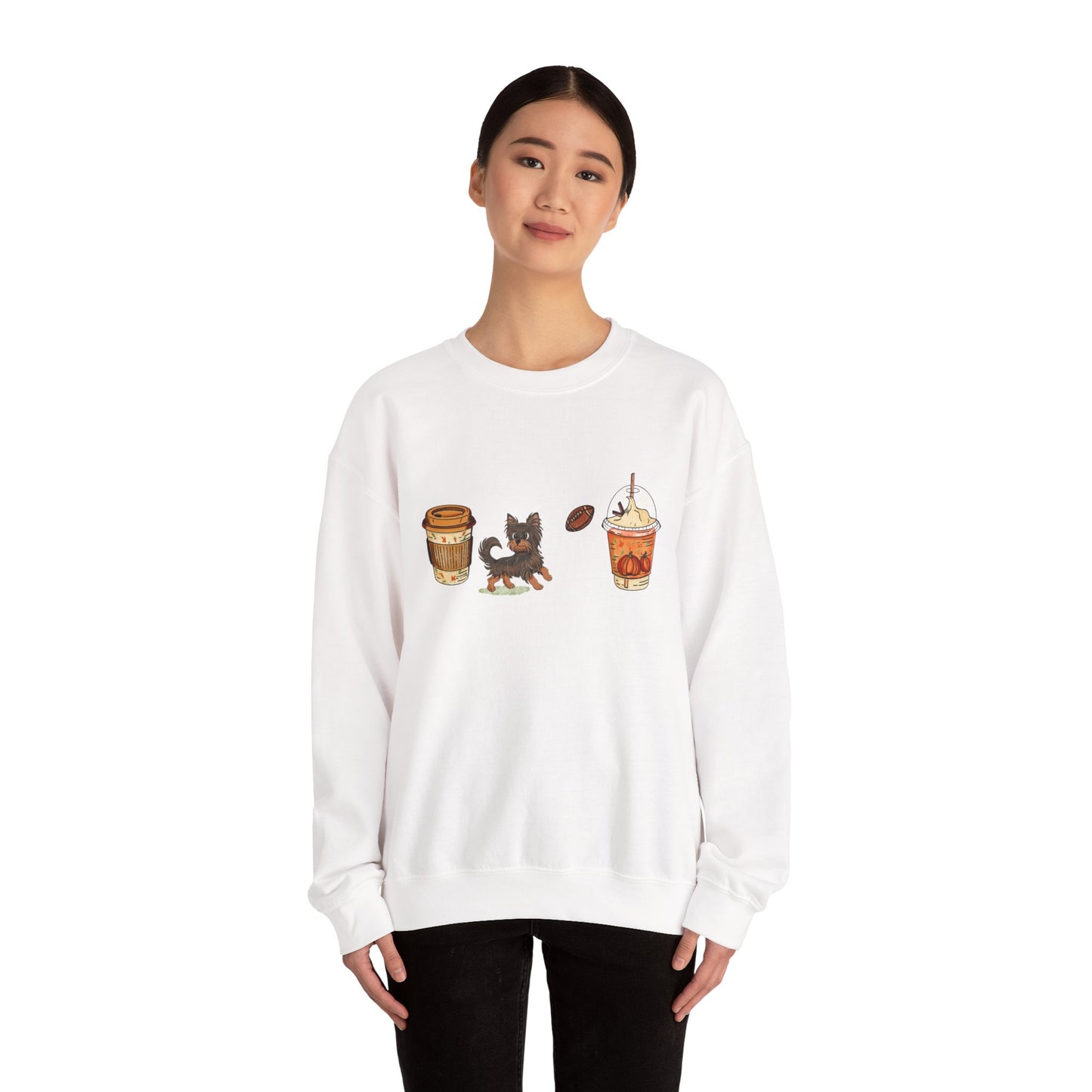 Yorkie Fall Cups #2 Unisex Heavy Blend™ Crewneck Sweatshirt